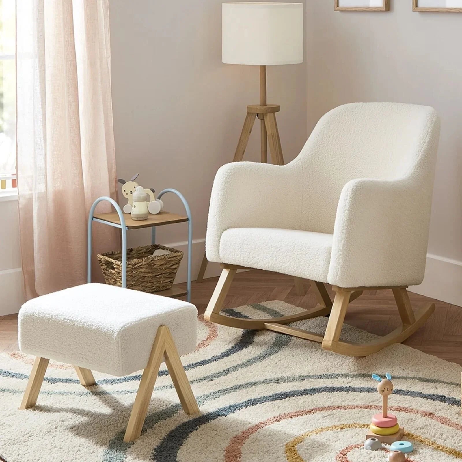 Ickle Bubba Roxby Nursery Chair & Stool - Cloud - ebebek - Black Friday