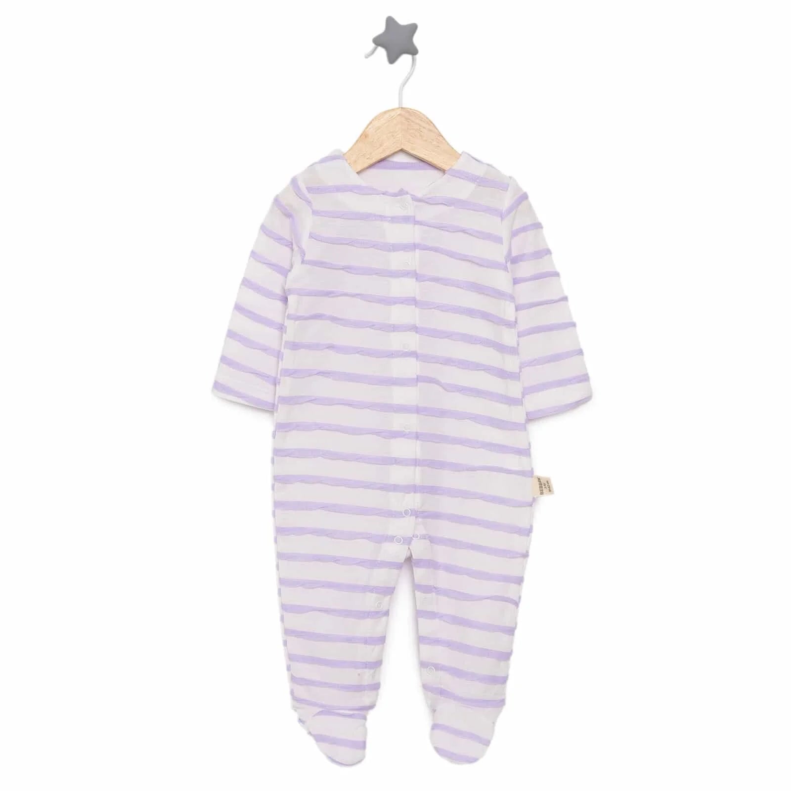 Bebbek Unisex Footed Jumpsuit - Purple - ebebek - Black Friday
