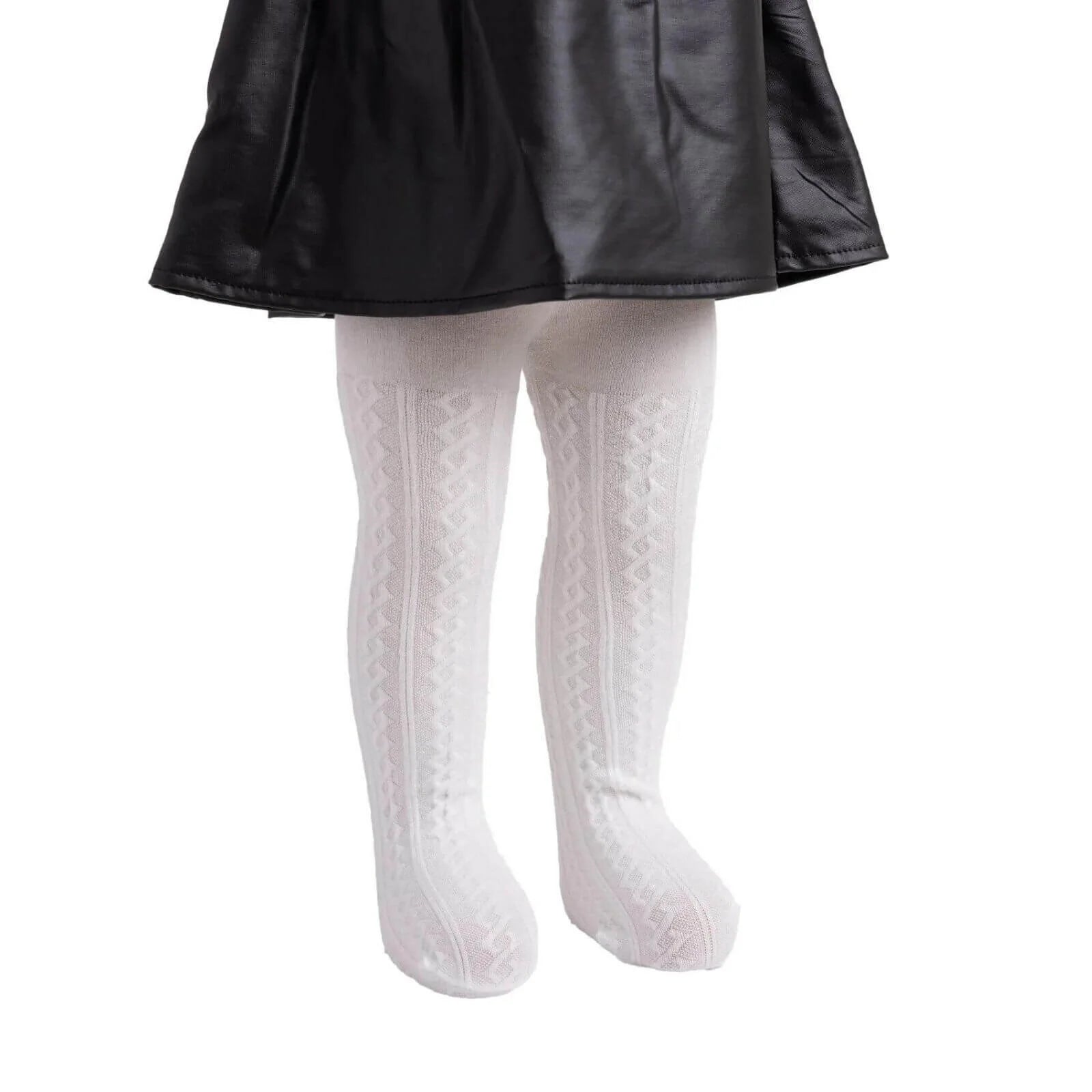 Daymod Jacquard Pantyhose - White - ebebek - Black Friday