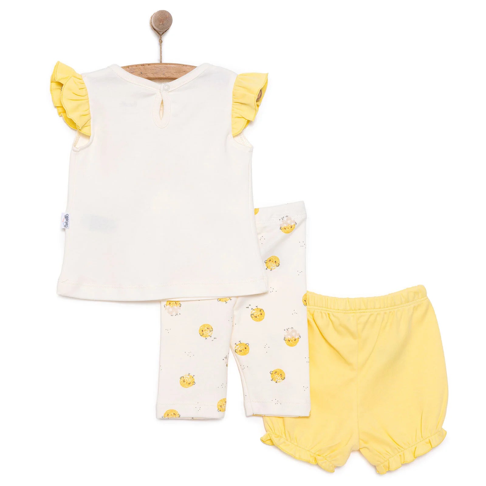 Bebetto Newborn Chıck Chıck Tshirt - Short - Ecru - ebebek - Black Friday