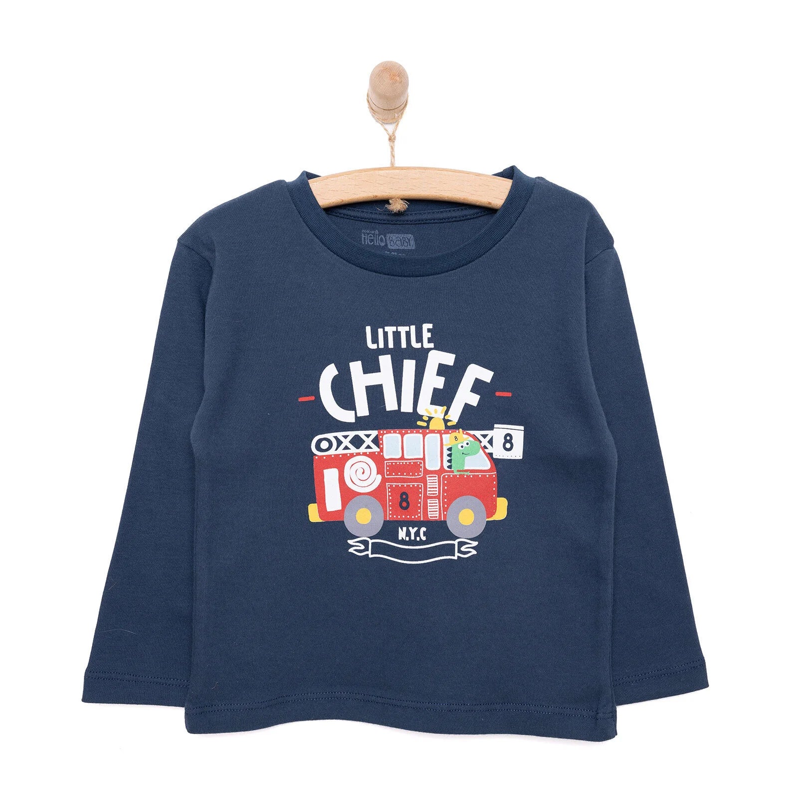 HelloBaby Basic Tshirt - Navy Blue - ebebek - Black Friday