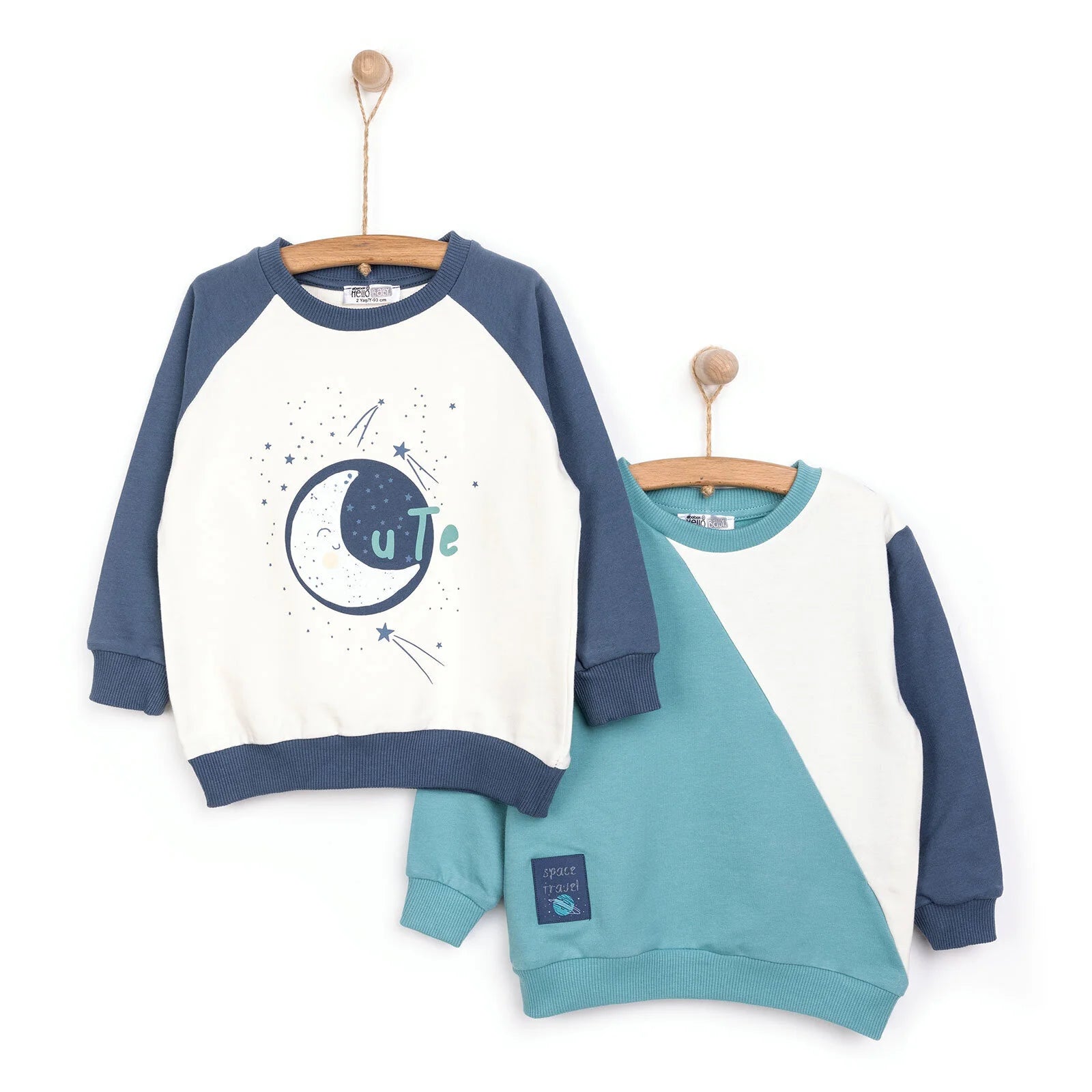 HelloBaby SPACE Baby Boy Sweatshirt - Ecru - ebebek - Black Friday