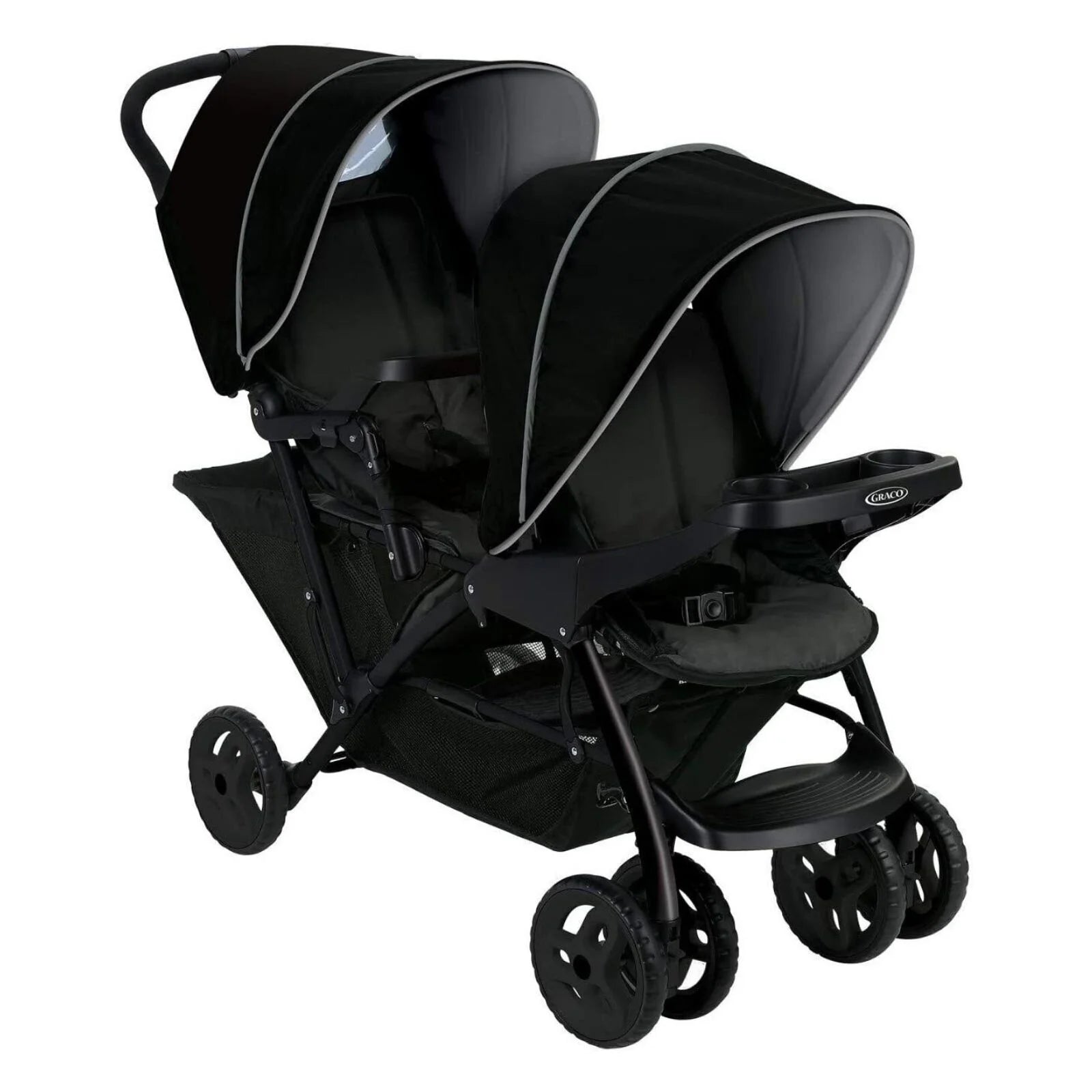 Graco Stadium Duo Tandem Stroller - Black/Grey - ebebek - Black Friday