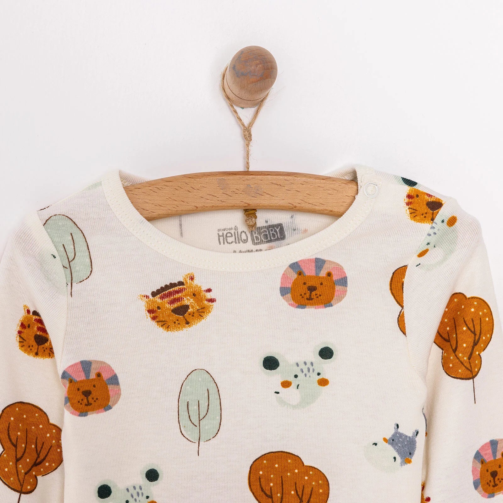 HelloBaby Unisex 2 Pcs Long Sleeve Body - Beige - ebebek - Black Friday