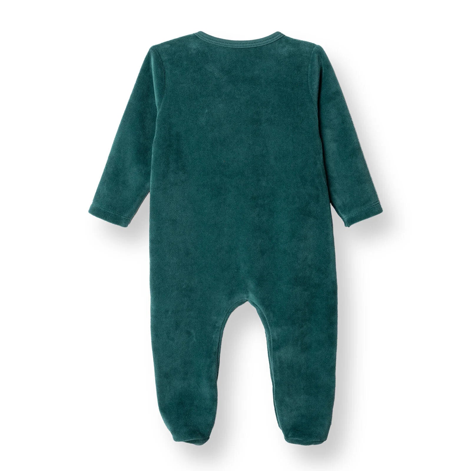 HelloBaby My First Christmas Newborn Unisex Velvet Footed Jumpsuit - Green - ebebek - Black Friday