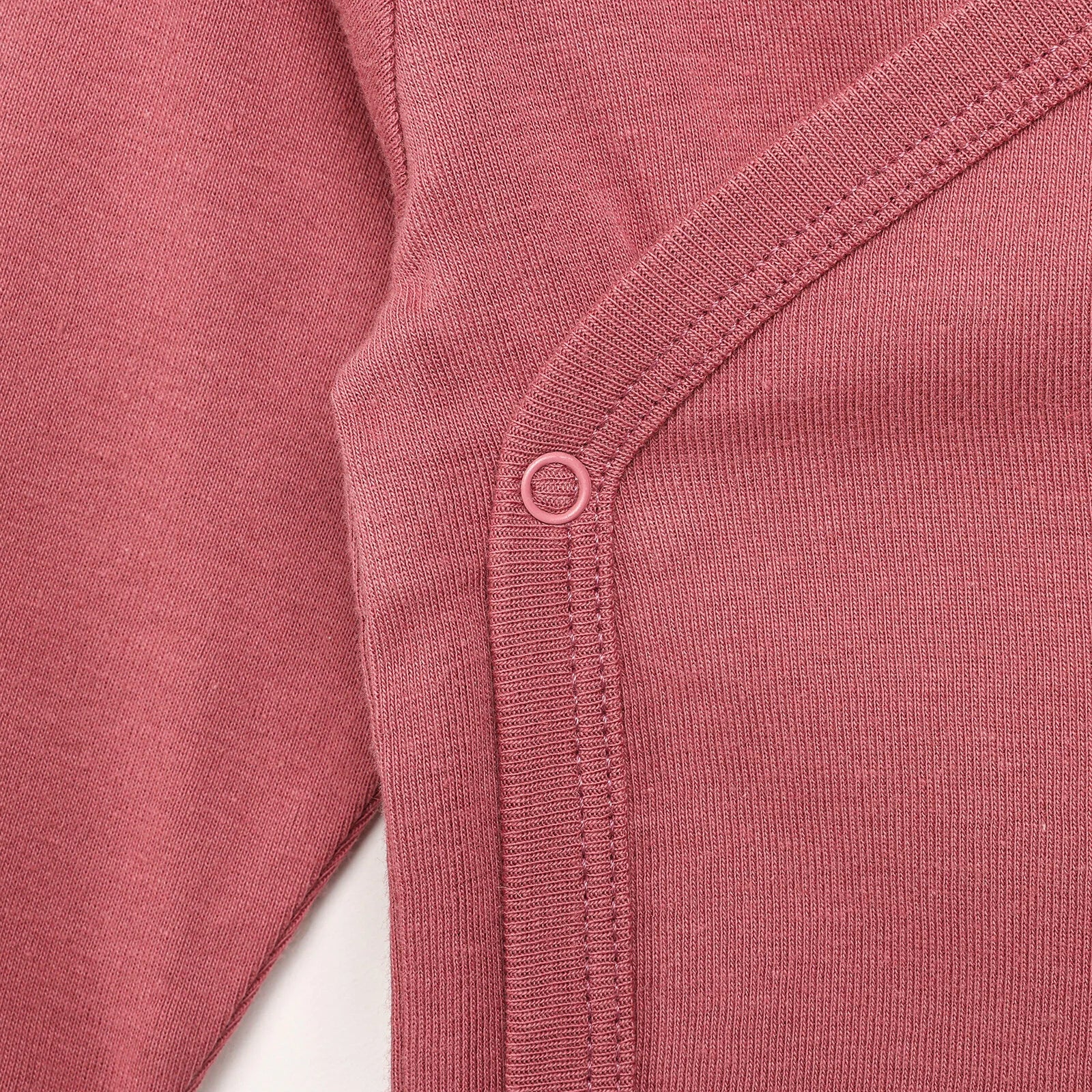 Motherlove Newborn Organic Sleeve Bodysuit - Dark Pink - ebebek - Black Friday