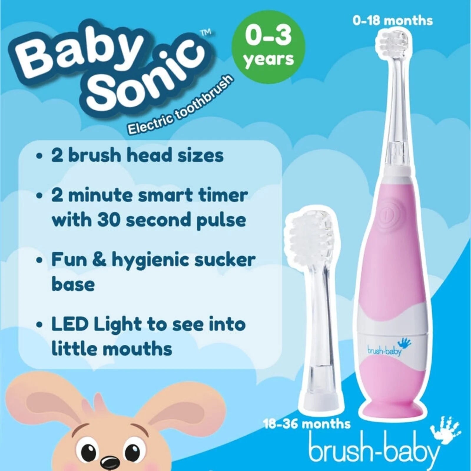 brush - baby BabySonic Electric Toothbrush 0 - 3 years - Pink - ebebek - Black Friday