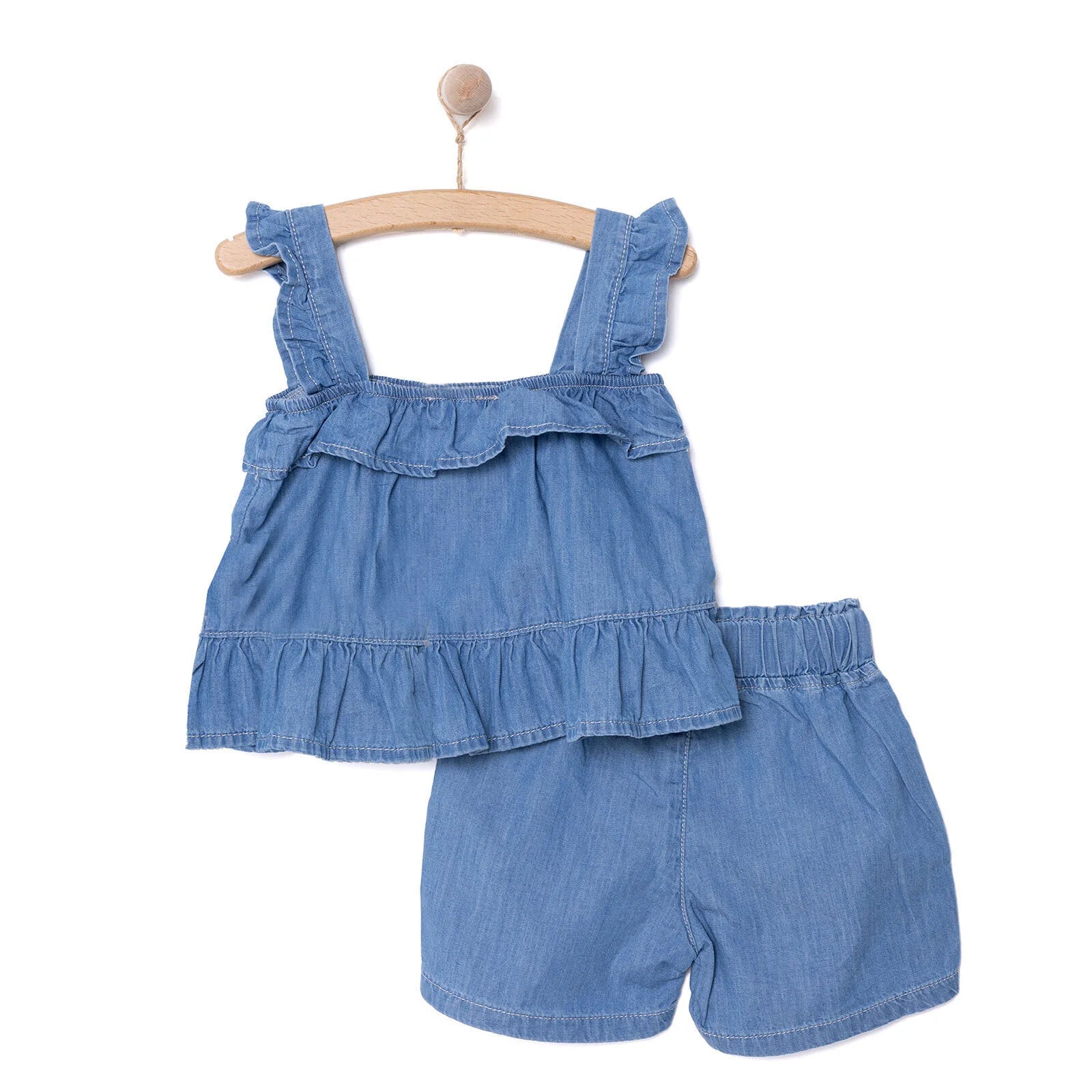 HelloBaby Daisy Girl Blouse & Shorts - Indigo - ebebek - Black Friday