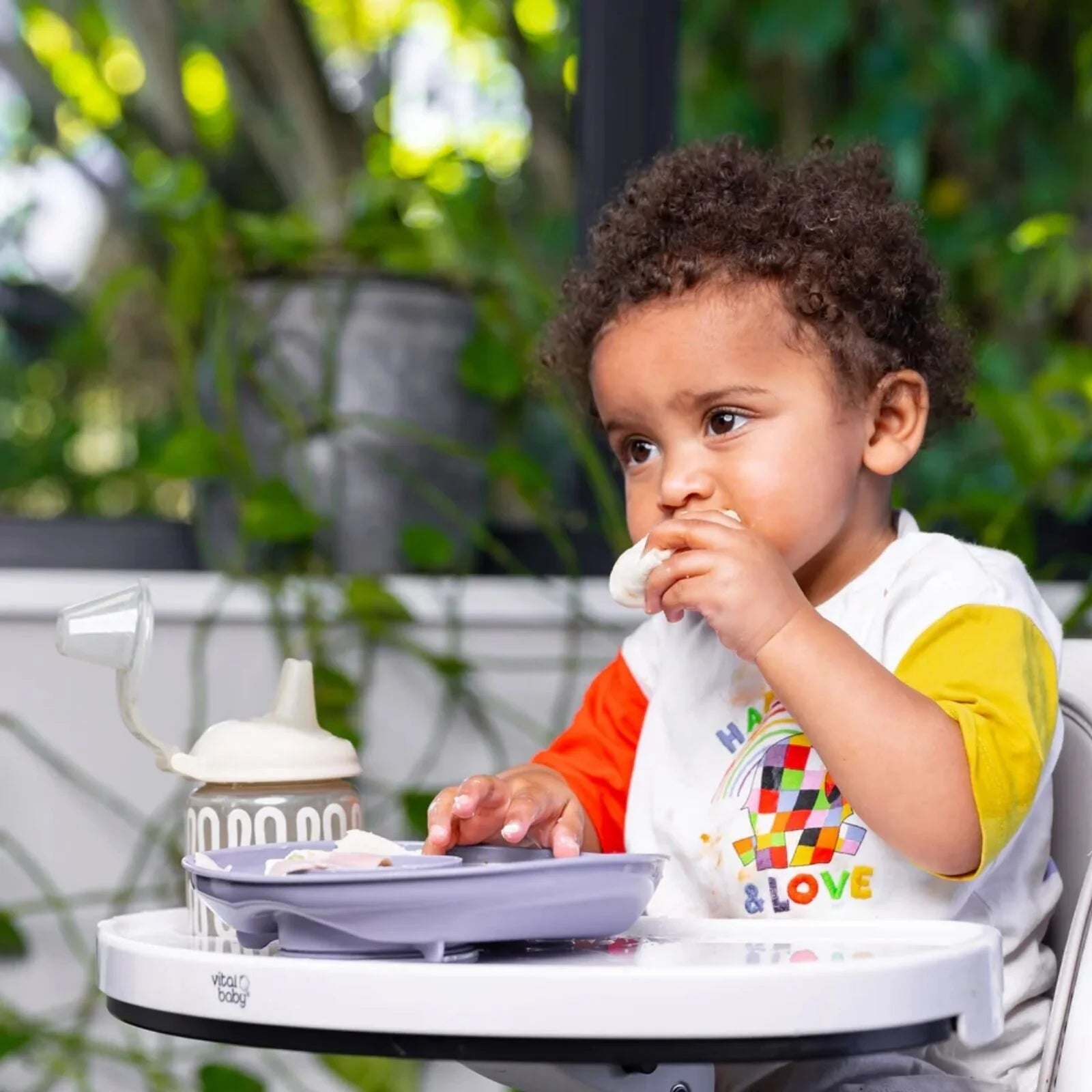 Vital Baby Nourish Power Suction Plate - Natural Berry - ebebek - Black Friday