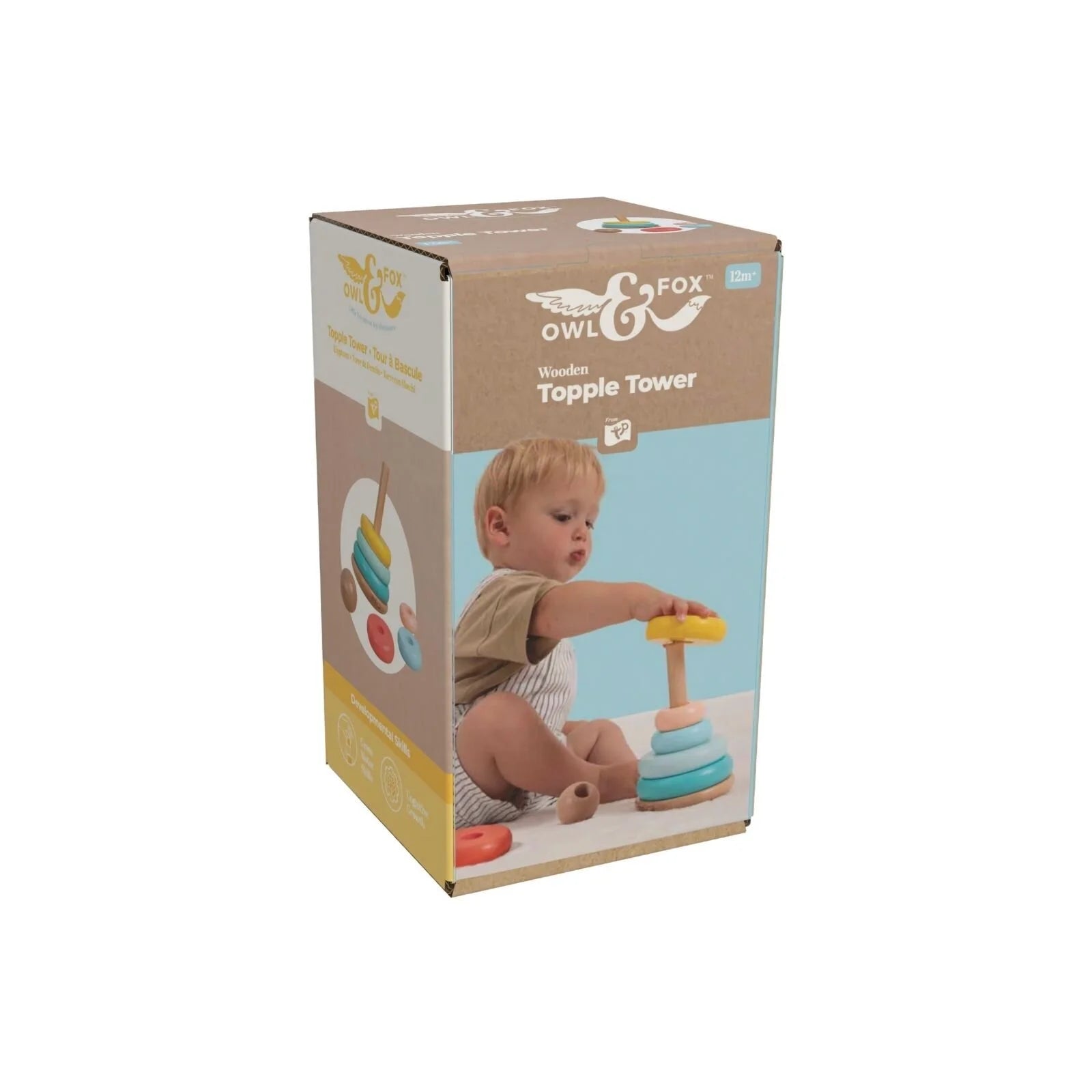 Owl & Fox Wooden Topple Tower - ebebek - Black Friday