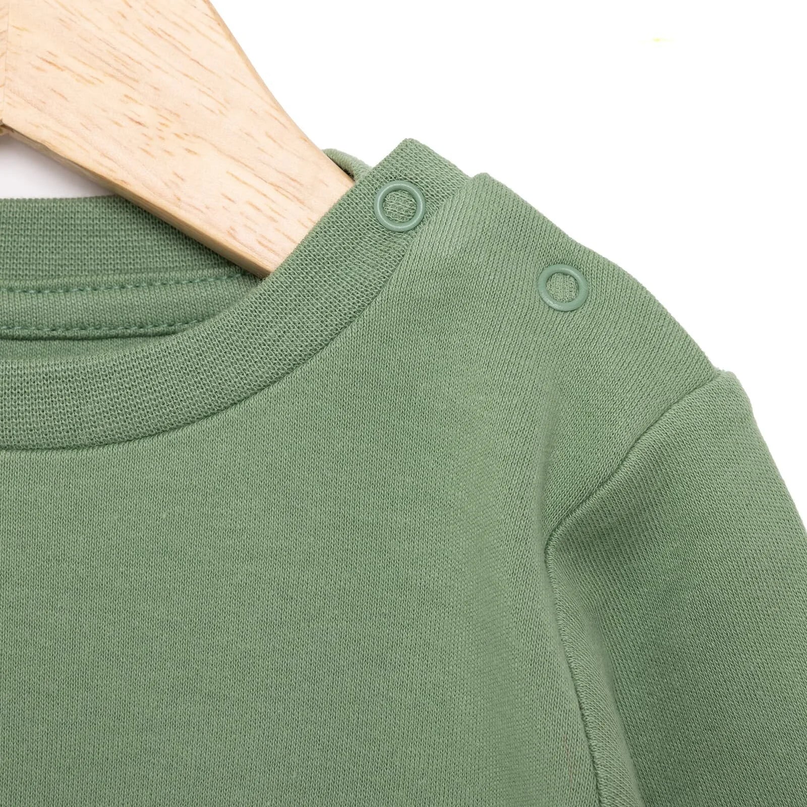 HelloBaby Basic Interlock Long Sleeve T-shirt - Green - ebebek - Black Friday