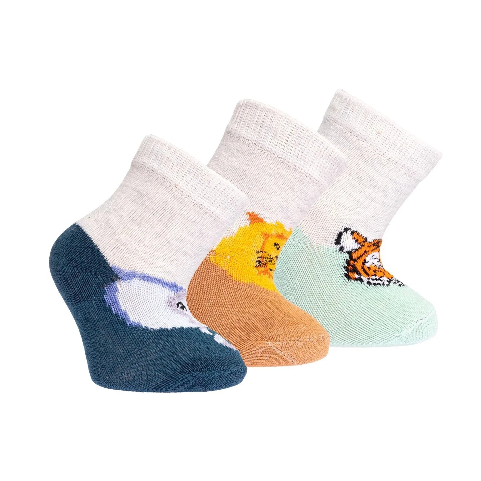 HelloBaby Baby Boy Socks 3 Pcs - Grey - ebebek - Black Friday