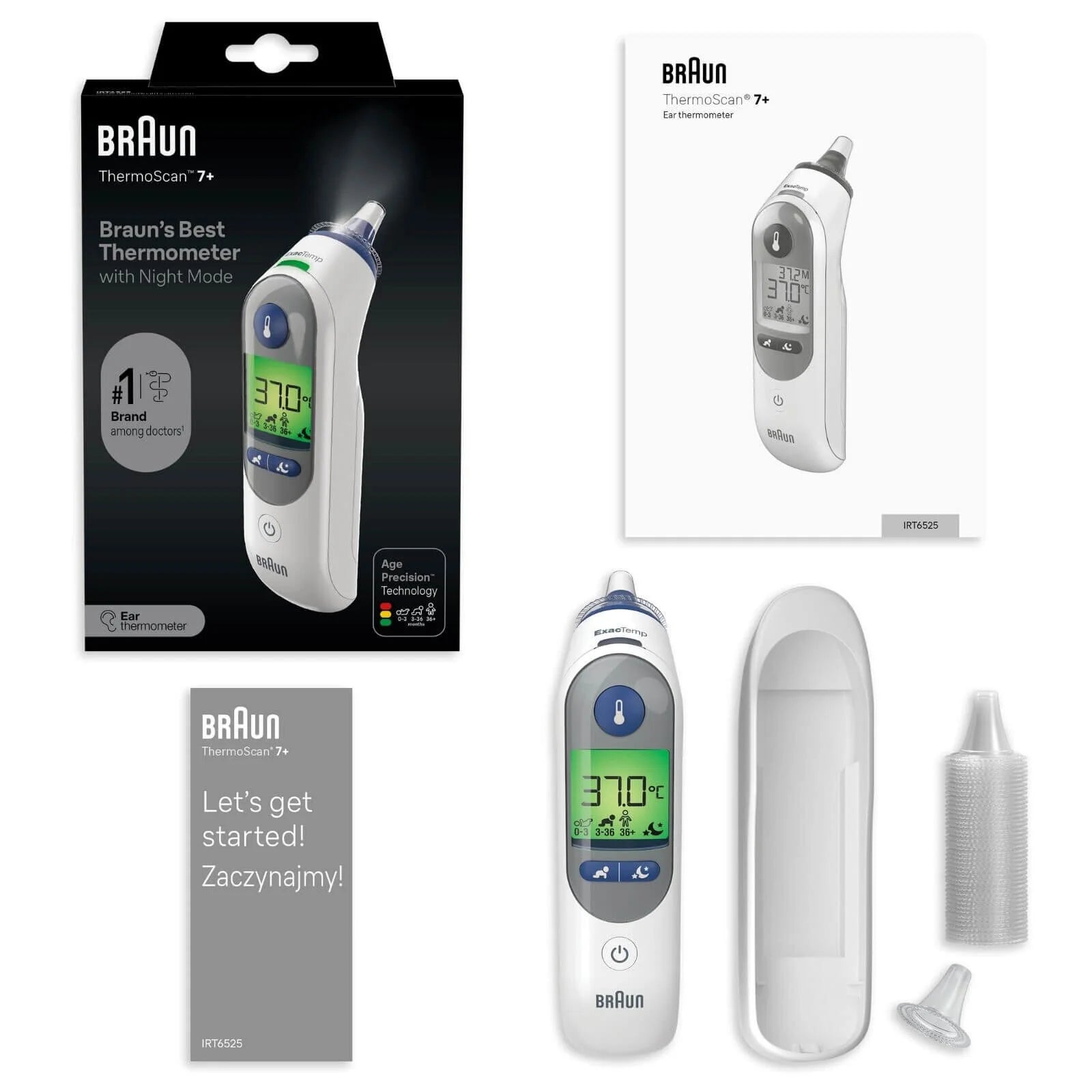 Braun IRT6525 ThermoScan 7+ Ear Thermometer - ebebek - Black Friday