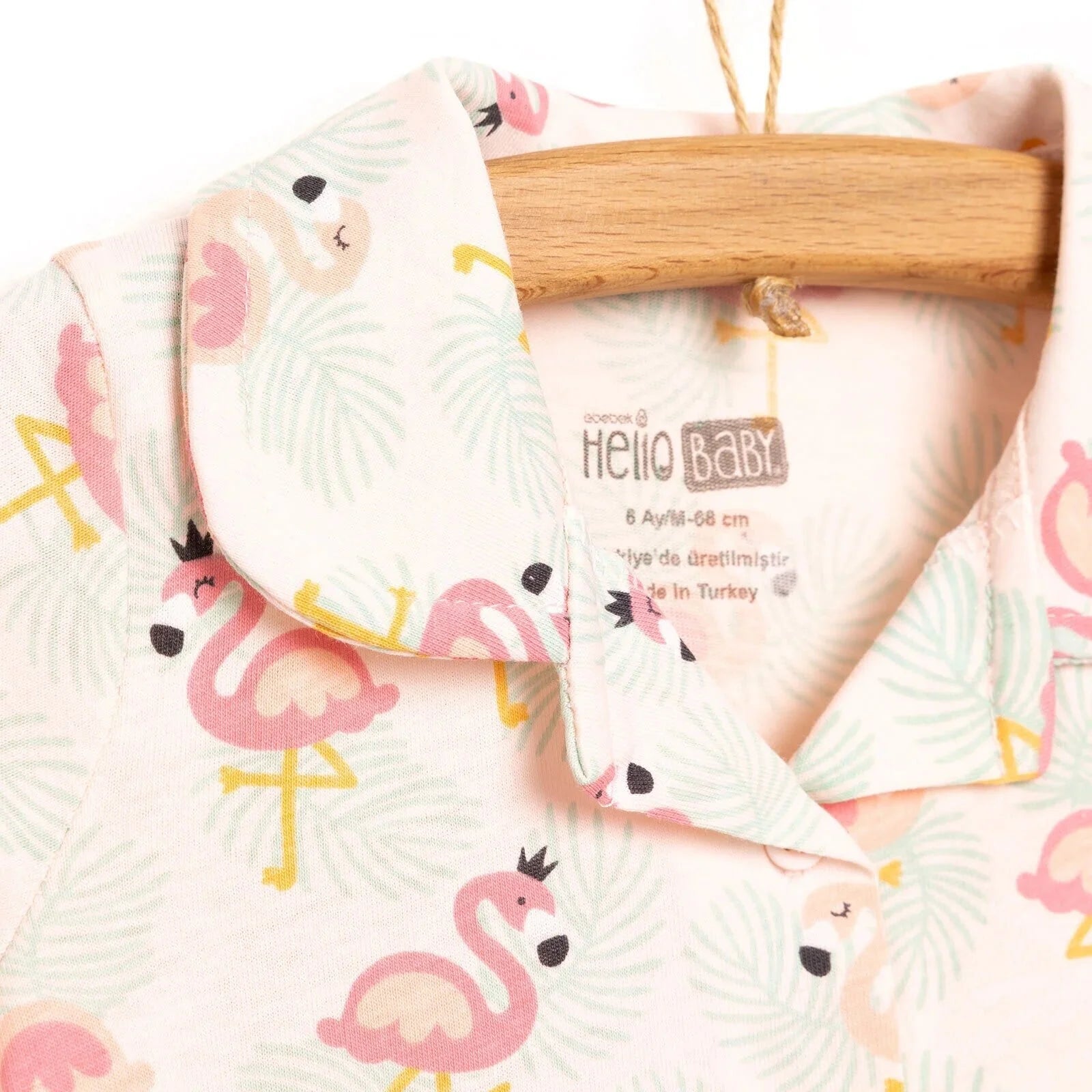 HelloBaby Baby Girl Short Sleeve Pyjamas - Powder - ebebek - Black Friday