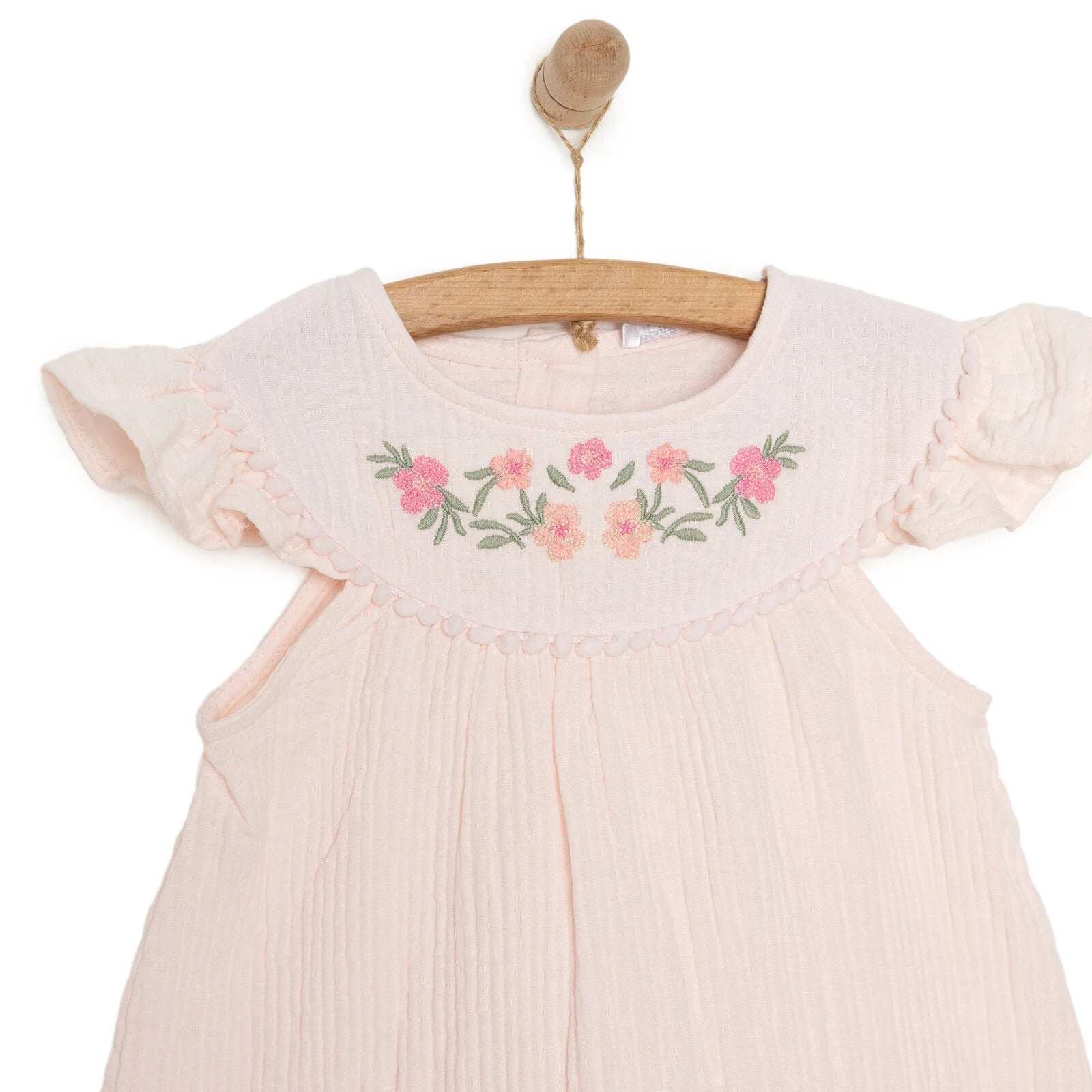 HelloBaby Rustik Girl Dress - Salmon - ebebek - Black Friday