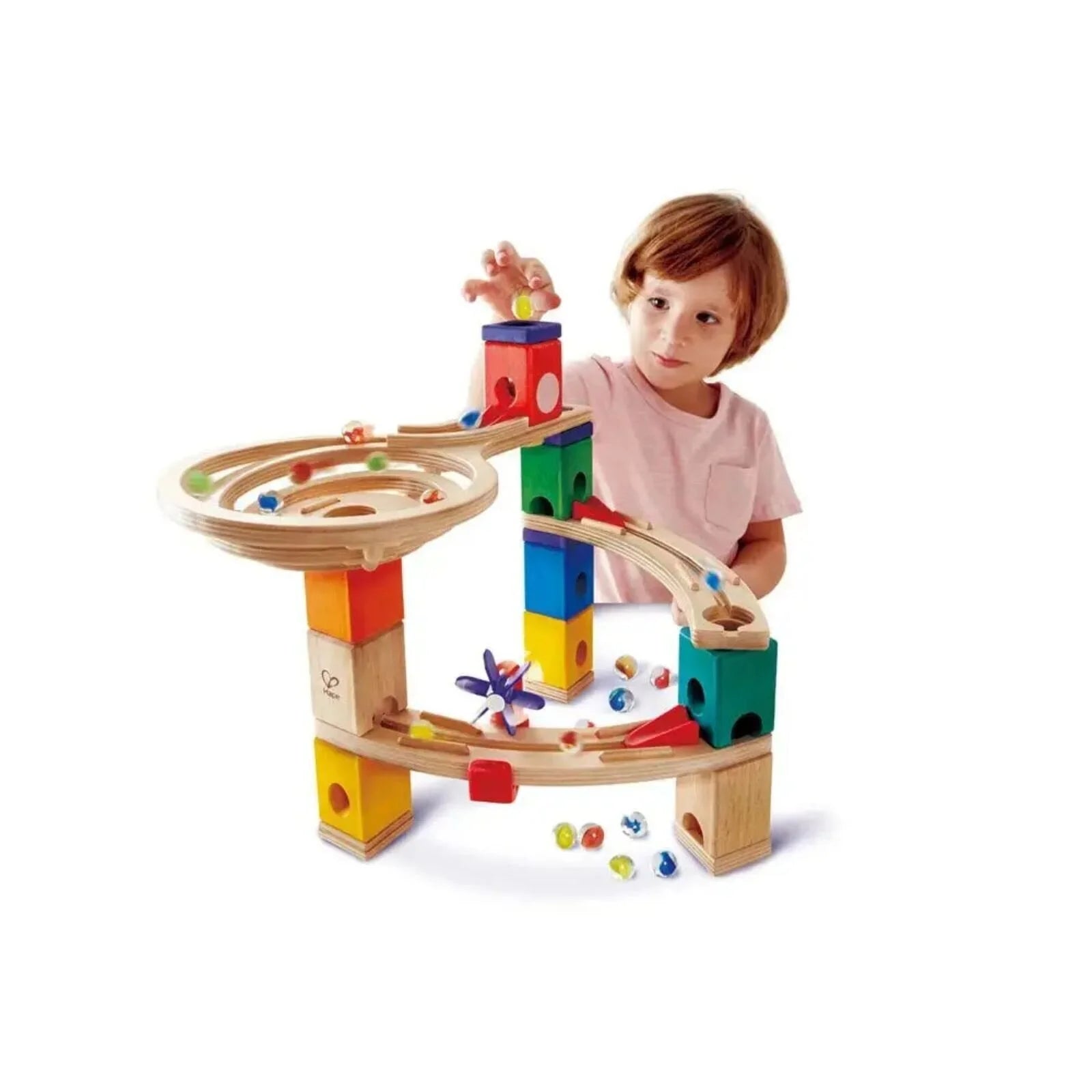 Hape Quadrilla Race to the Finish Marble Run Blocks - ebebek - Black Friday