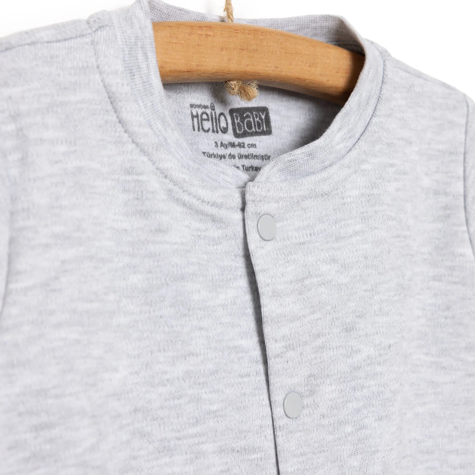 HelloBaby Unisex Baby Cardigan - Grey Melange - ebebek - Black Friday