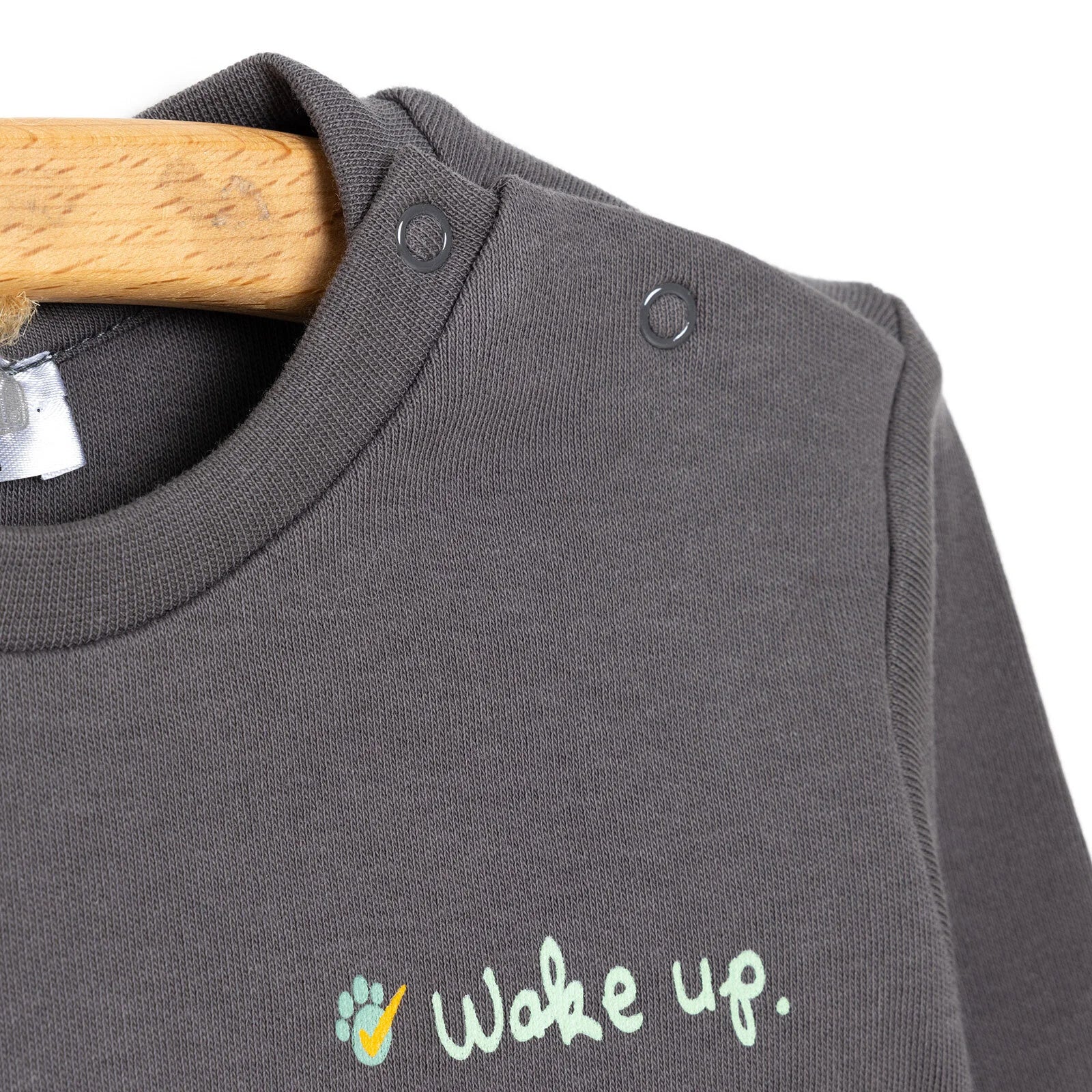 HelloBaby Basic Boy Text Printed Jogging - Anthracite - ebebek - Black Friday