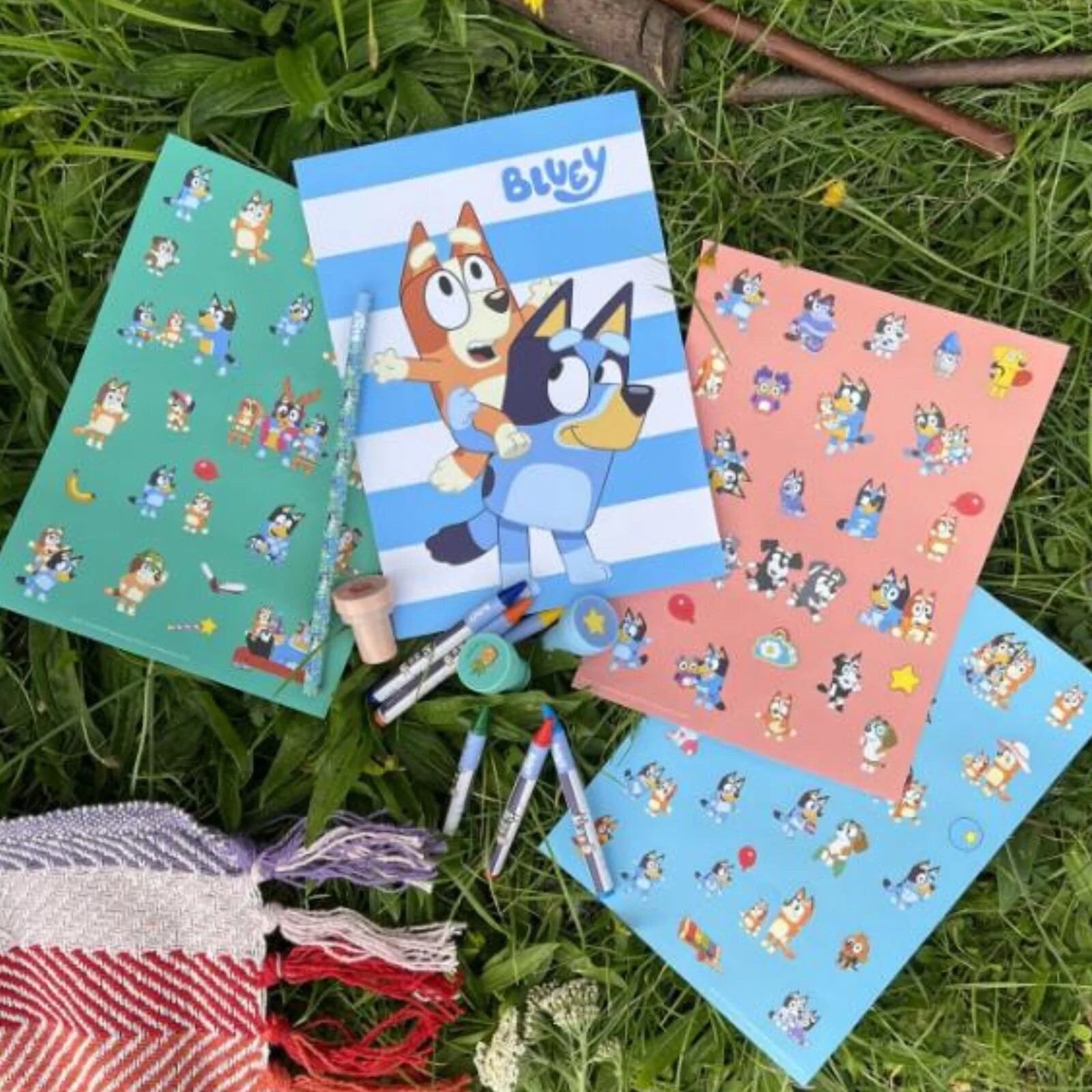 Bluey Stick & Stamp Set - ebebek - Black Friday