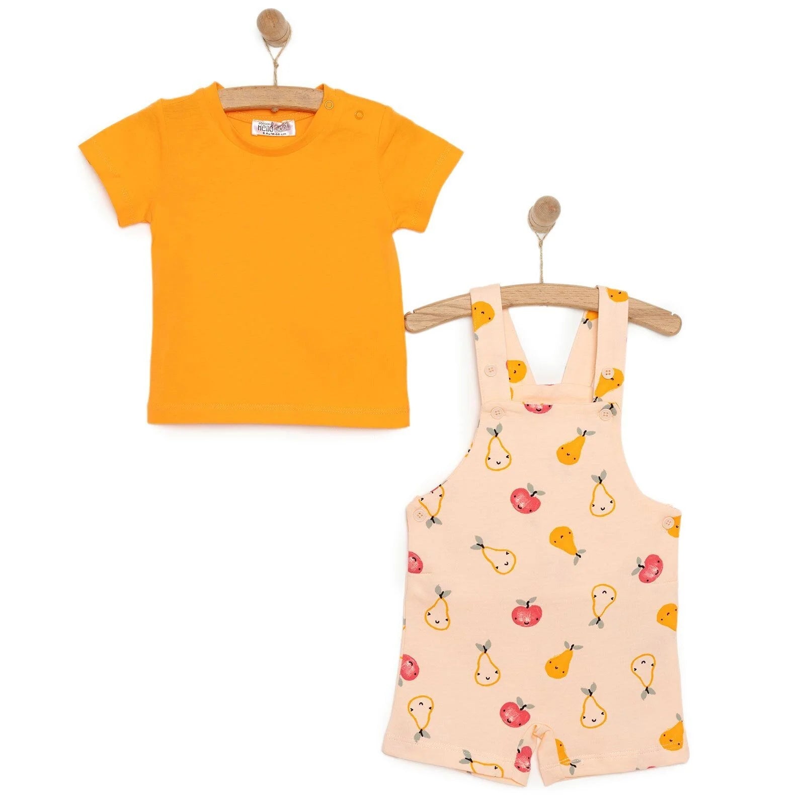 HelloBaby Unisex Overall Shorts - T-shirt - Orange - ebebek - Black Friday