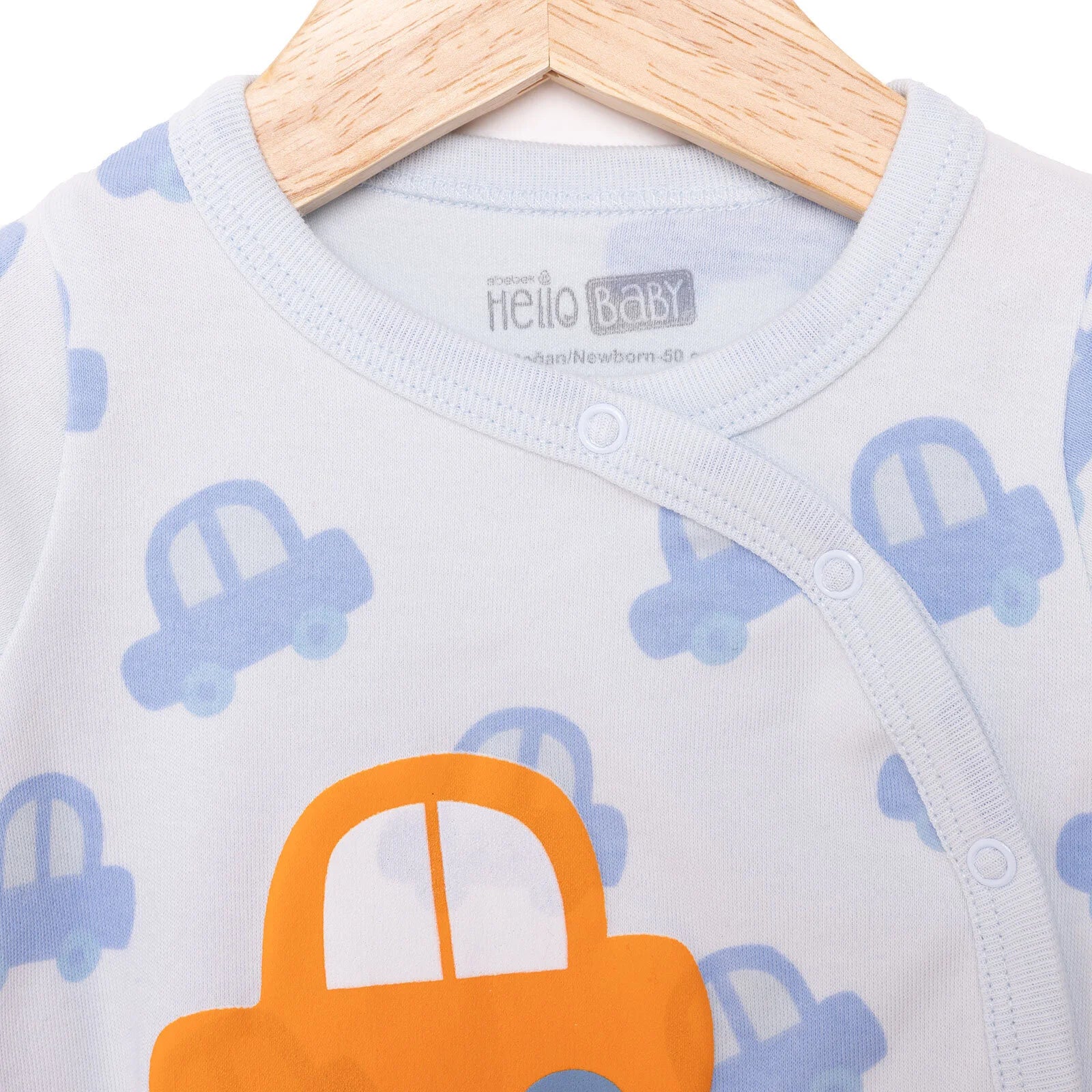 HelloBaby Newborn Baby Boy Footed Bottom - Blue - ebebek - Black Friday