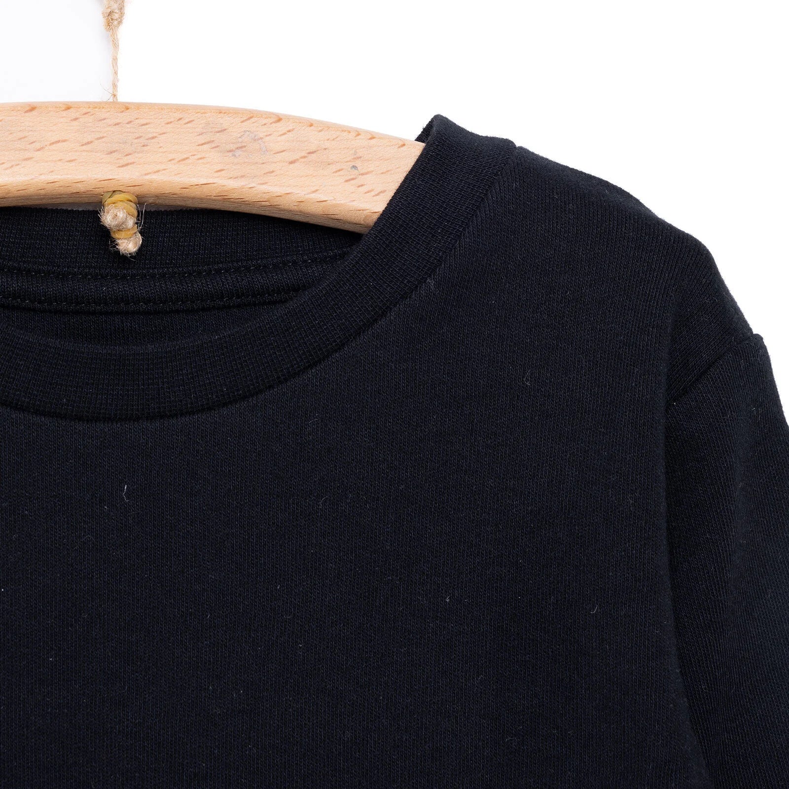 HelloBaby Basic Unisex Long Sleeve T-shirt - Black - ebebek - Black Friday