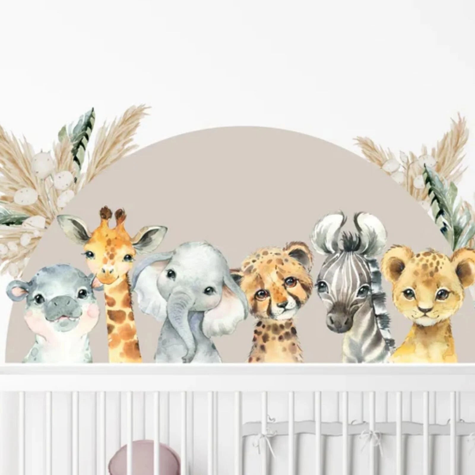 Live Vida Baby Safari Semi - Circle Large Wall Sticker - ebebek - Black Friday