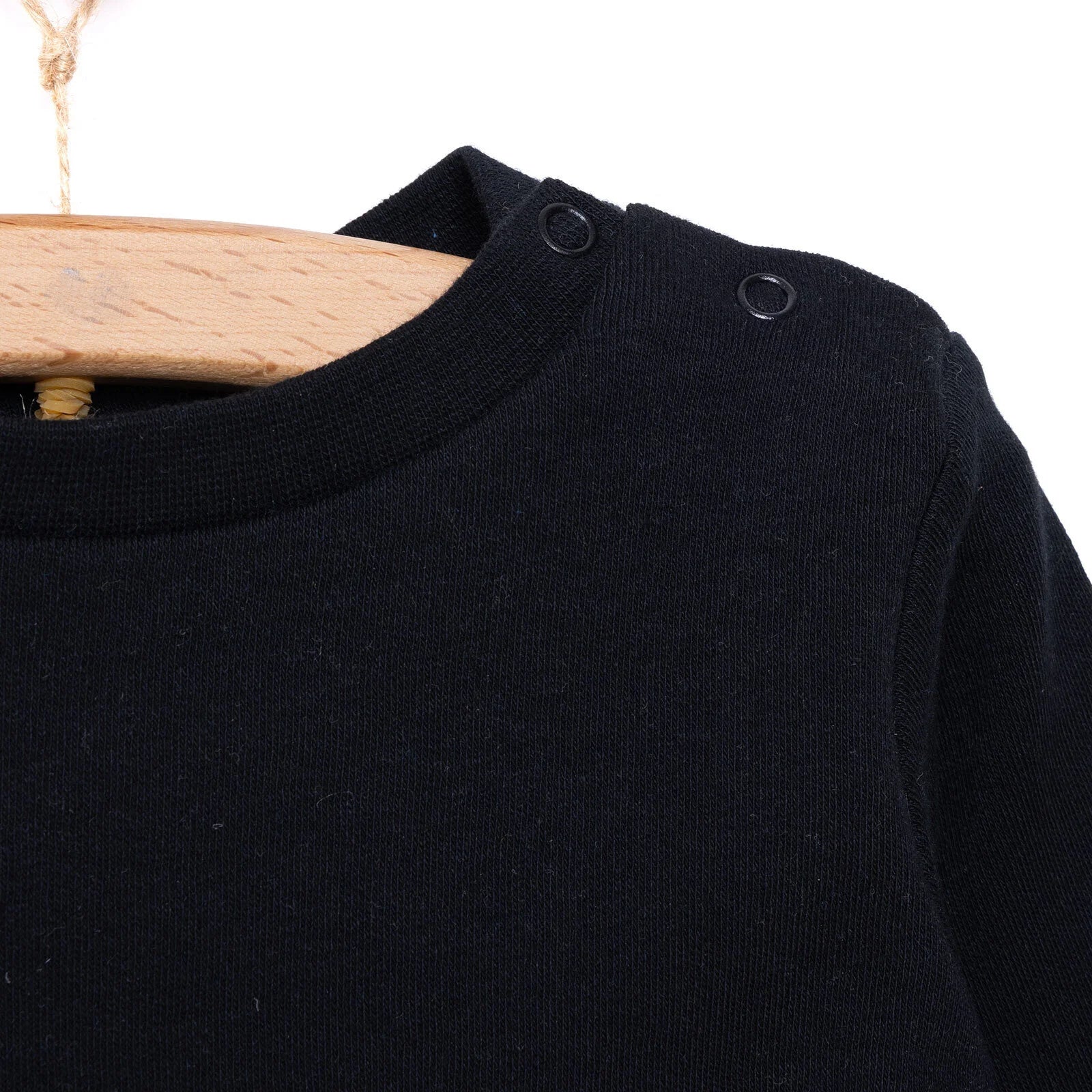 HelloBaby Basic Unisex Long Sleeve T-shirt - Black - ebebek - Black Friday