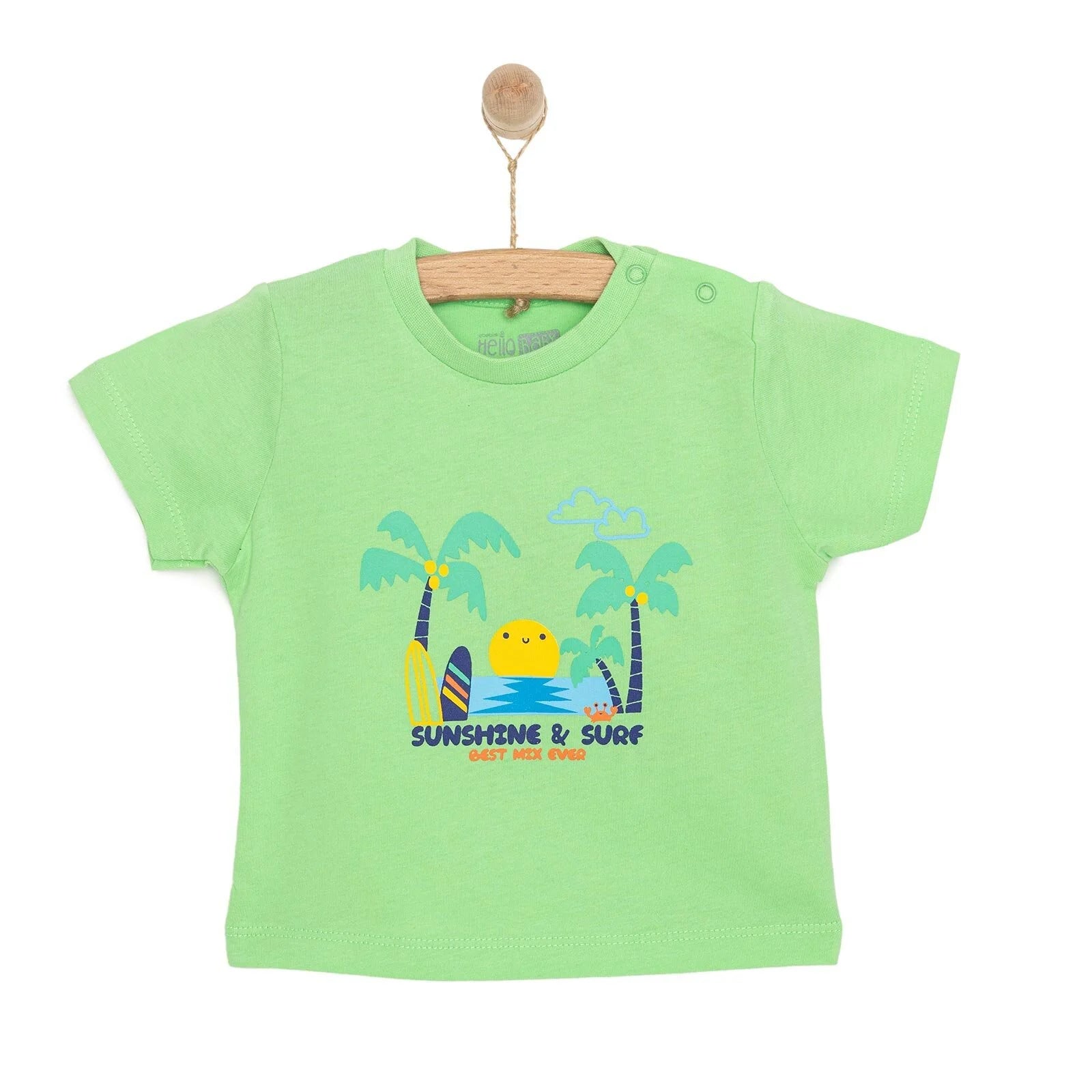 HelloBaby Basic Tshirt - Green - ebebek - Black Friday