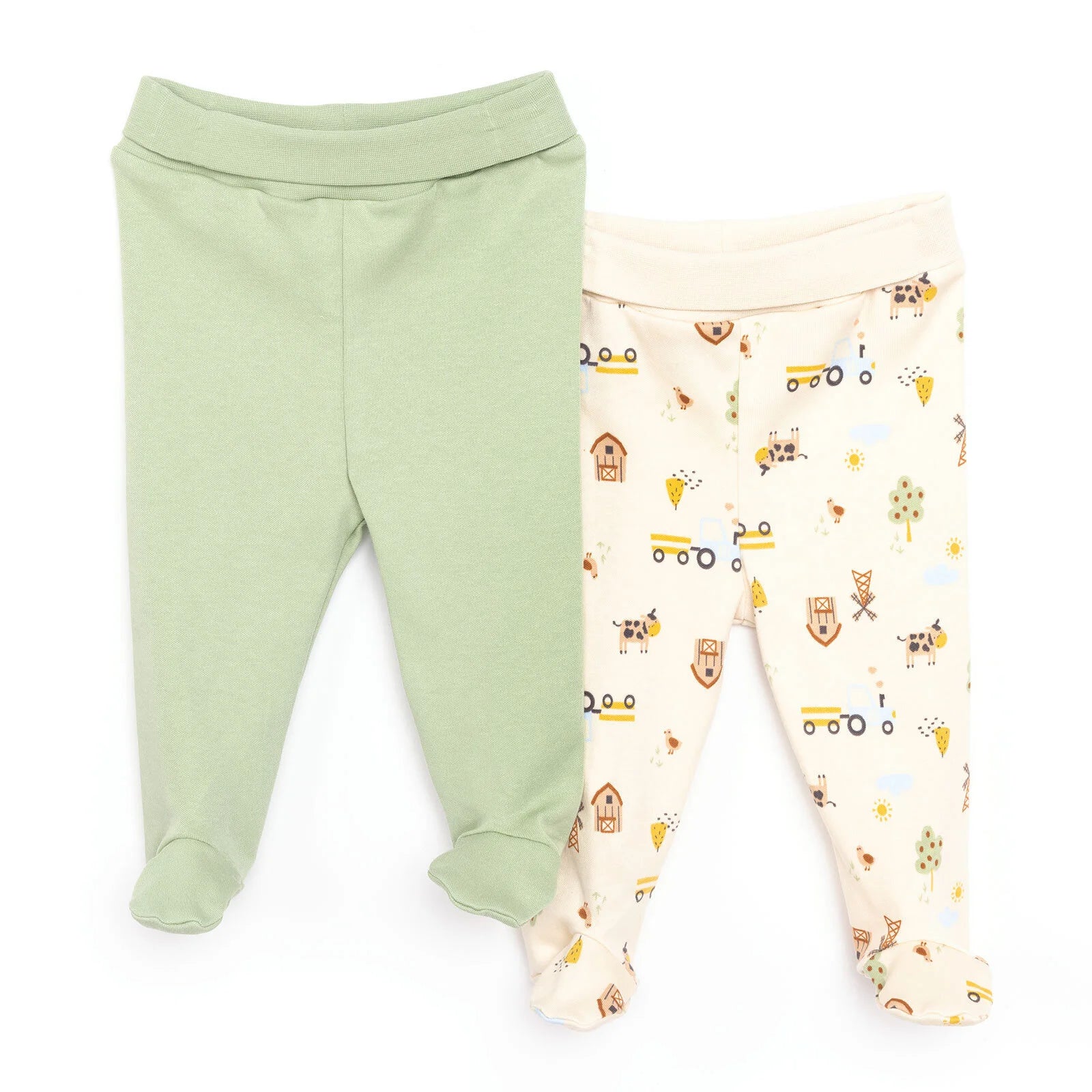 HelloBaby Newborn 2 Pcs Footed Bottom - Brown - ebebek - Black Friday