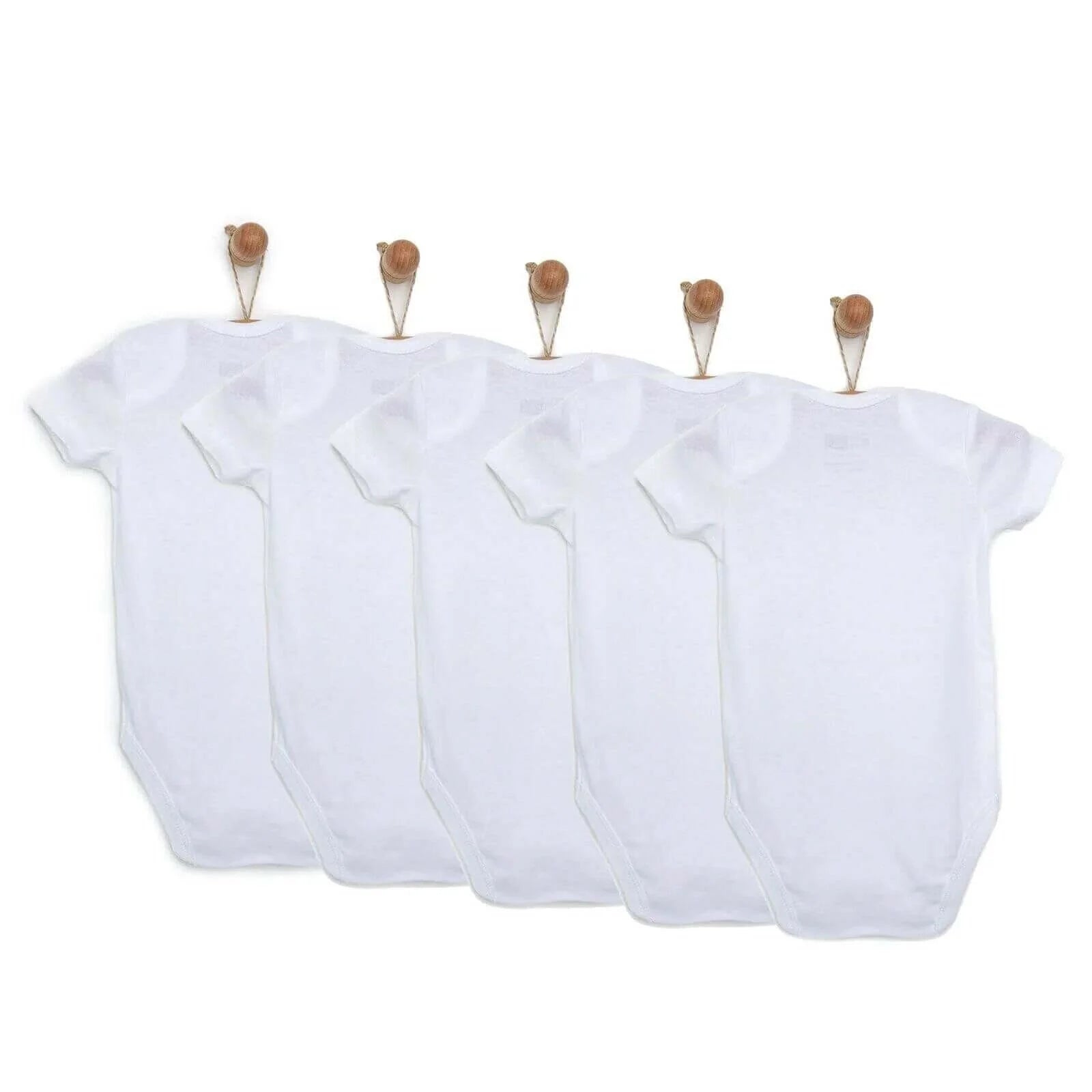 HelloBaby Unisex Short Sleeve Bodysuit 5 pcs - ebebek - Black Friday