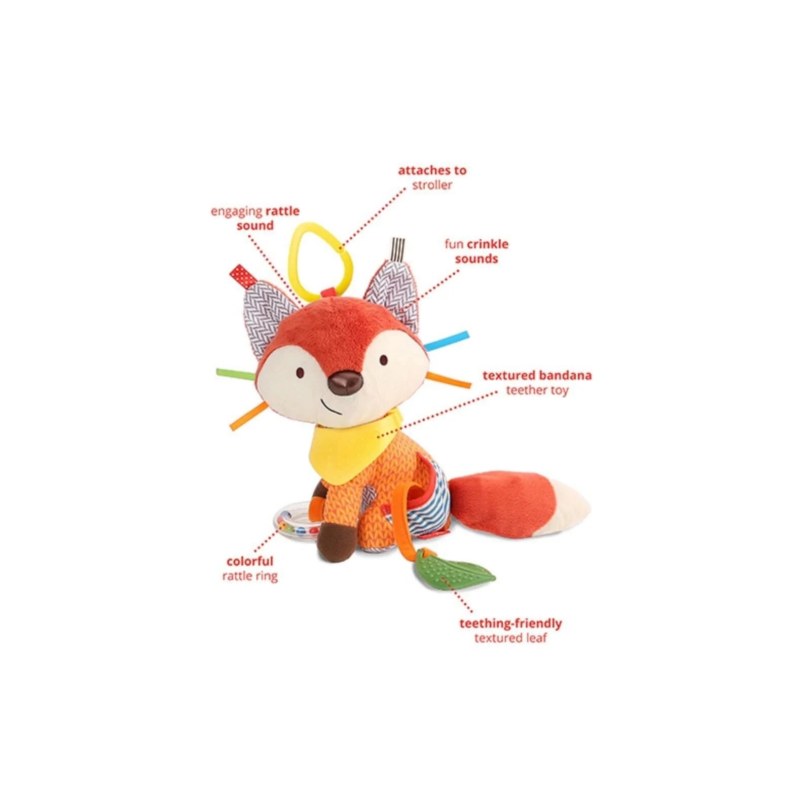 Skip Hop Bandana Buddies Activity Toy - Fox - ebebek - Black Friday
