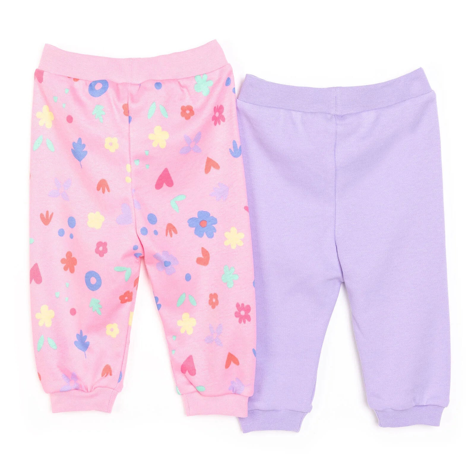 HelloBaby Basic Girl Flower Patterned Footed Bottom 2 pcs - Pink - ebebek - Black Friday