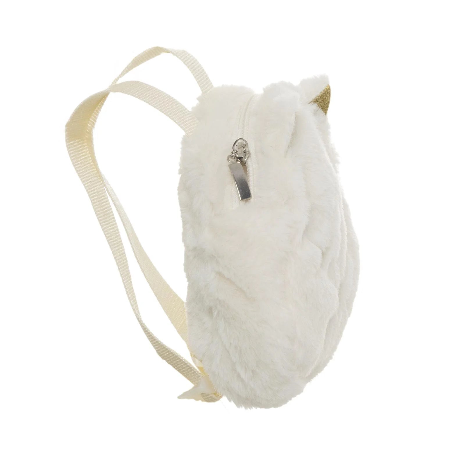 HelloBaby Cat Plush Baby Girl Backpack - Ecru - ebebek - Black Friday
