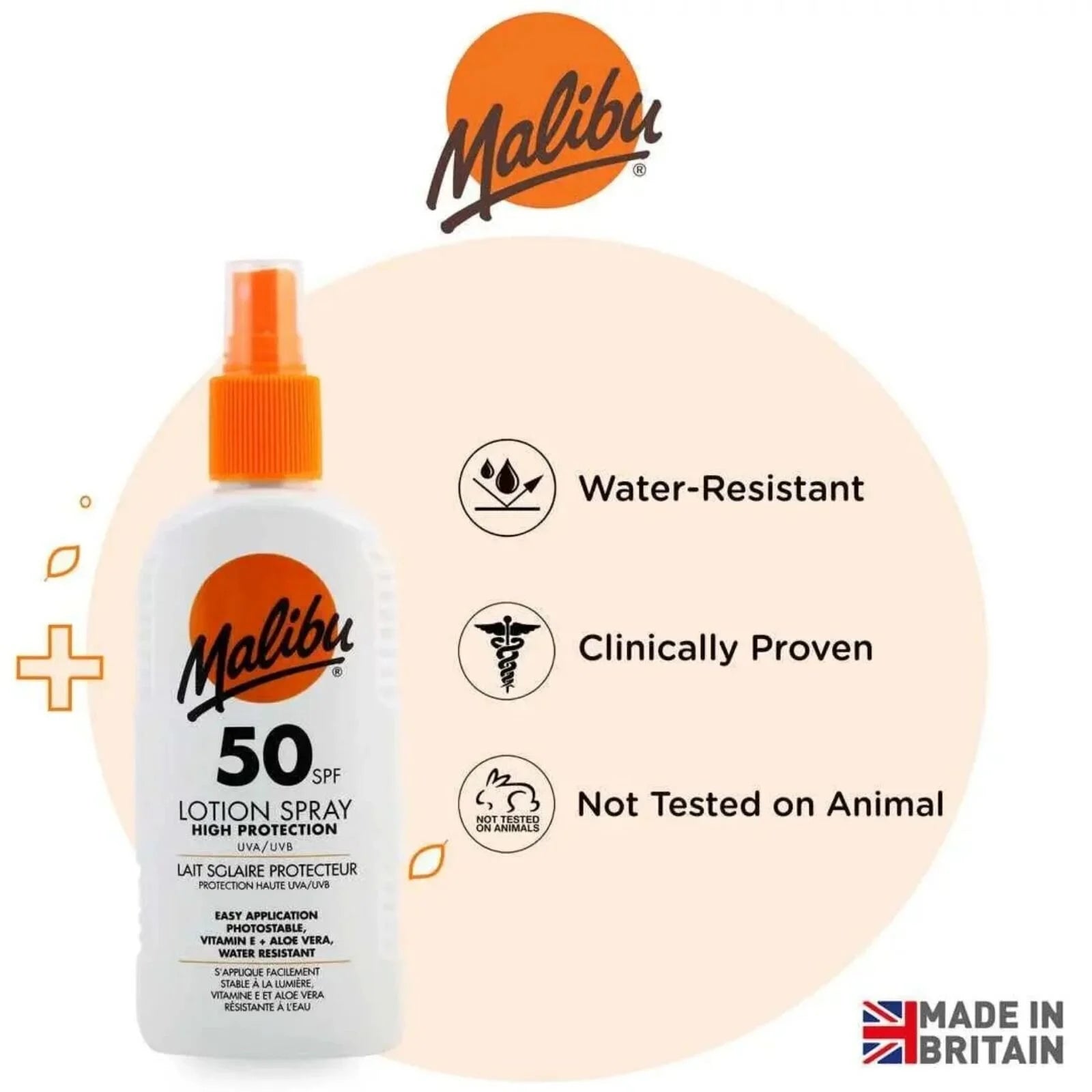 Malibu Sun SPF50 Kids Lotion Spray 200ml - ebebek - Black Friday