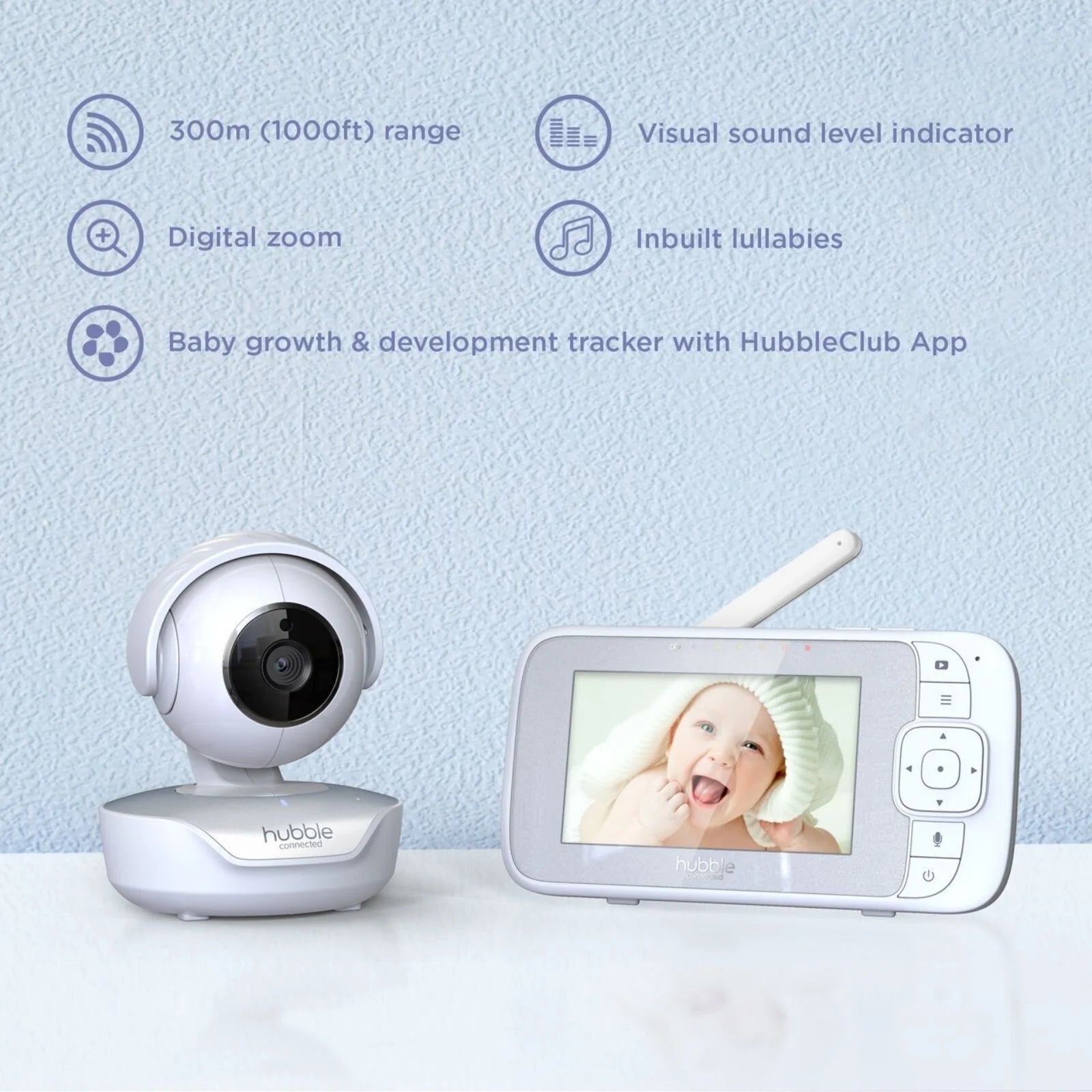 Hubble Nursery View Select - 4.3" Baby Monitor White - ebebek - Black Friday