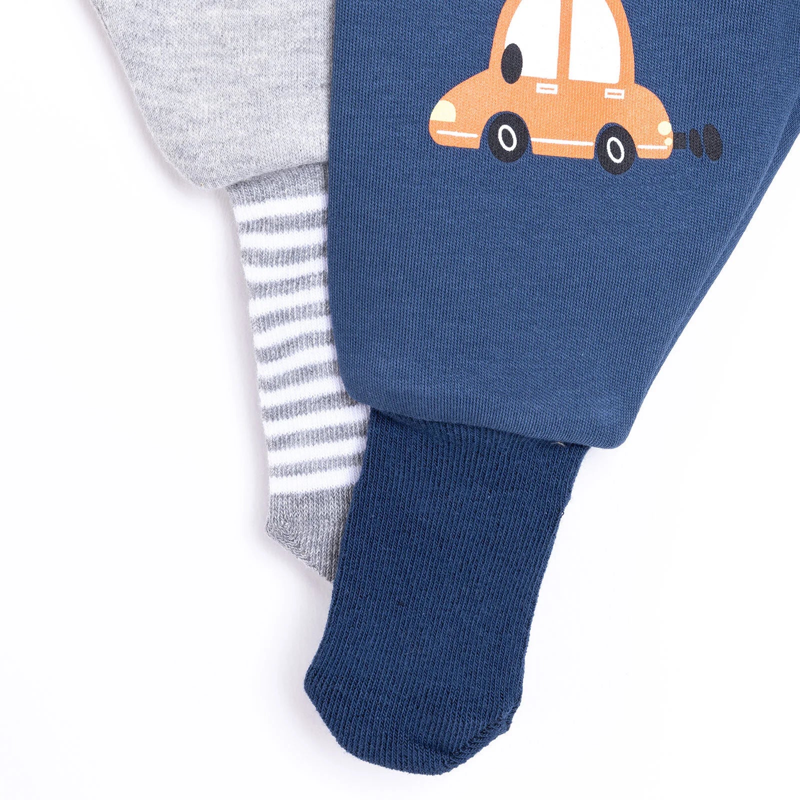 HelloBaby Unisex Footed Bottom 2 pcs - Navy Blue - ebebek - Black Friday