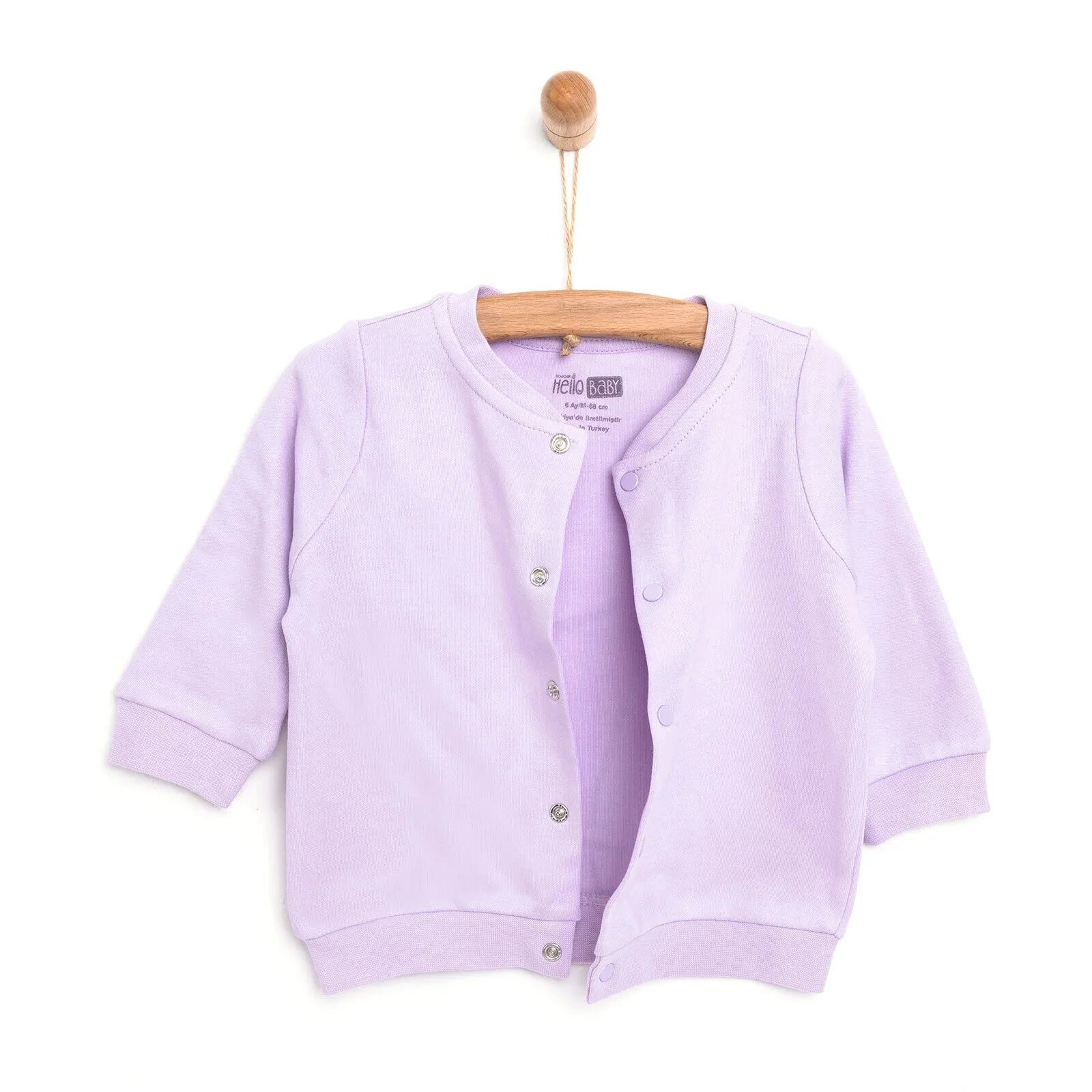 HelloBaby Basic Ribbed Cardigan - Purple - ebebek - Black Friday