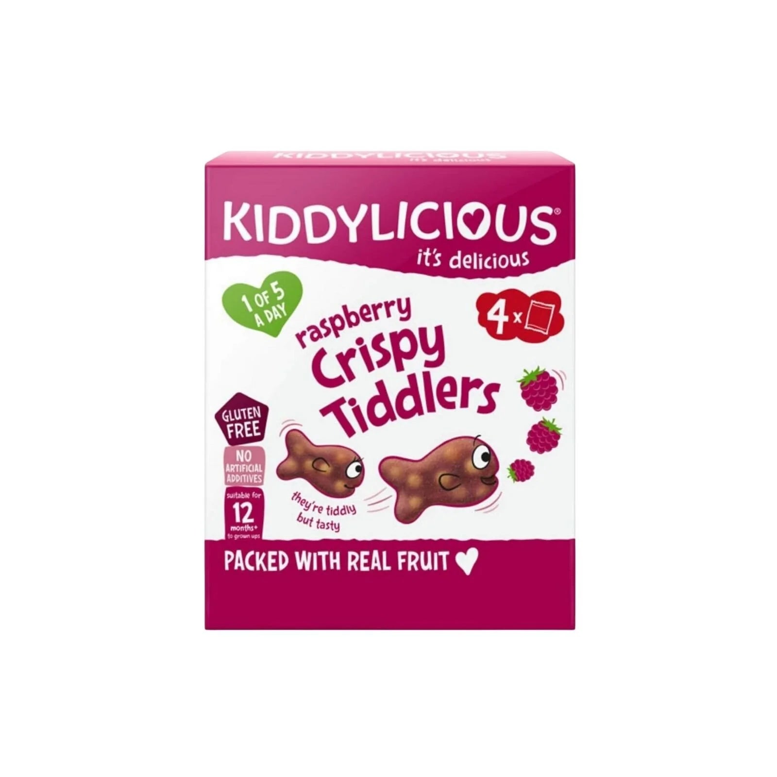 Kiddylicious Raspberry Crispy Tiddlers Multi 12+ months 48g (4x12g) - ebebek - Black Friday
