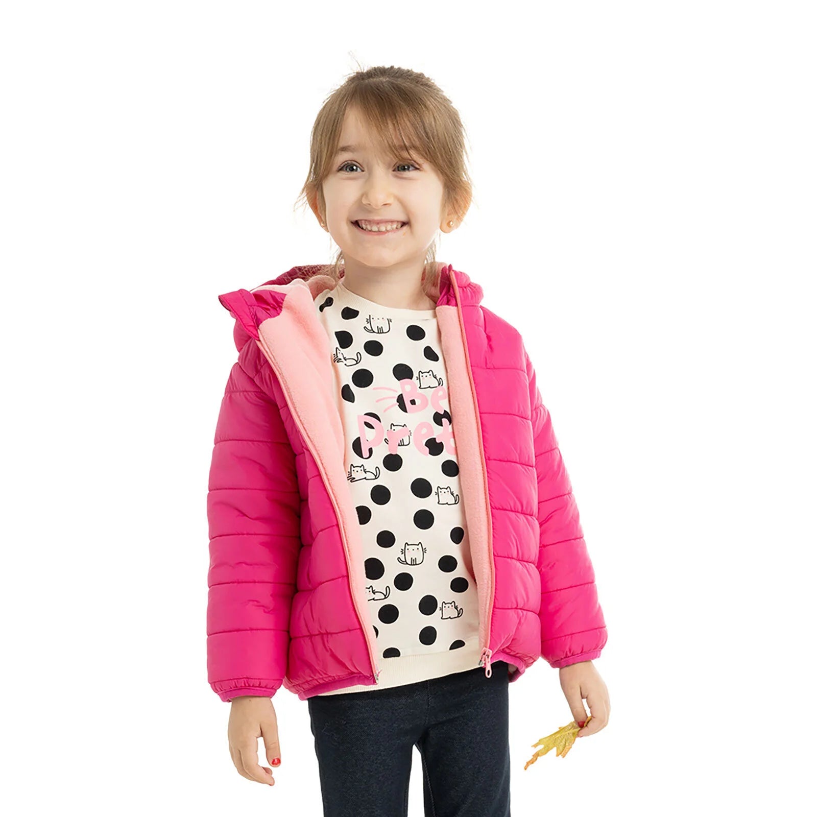 HelloBaby Basic Hooded Coat - Pink - ebebek - Black Friday