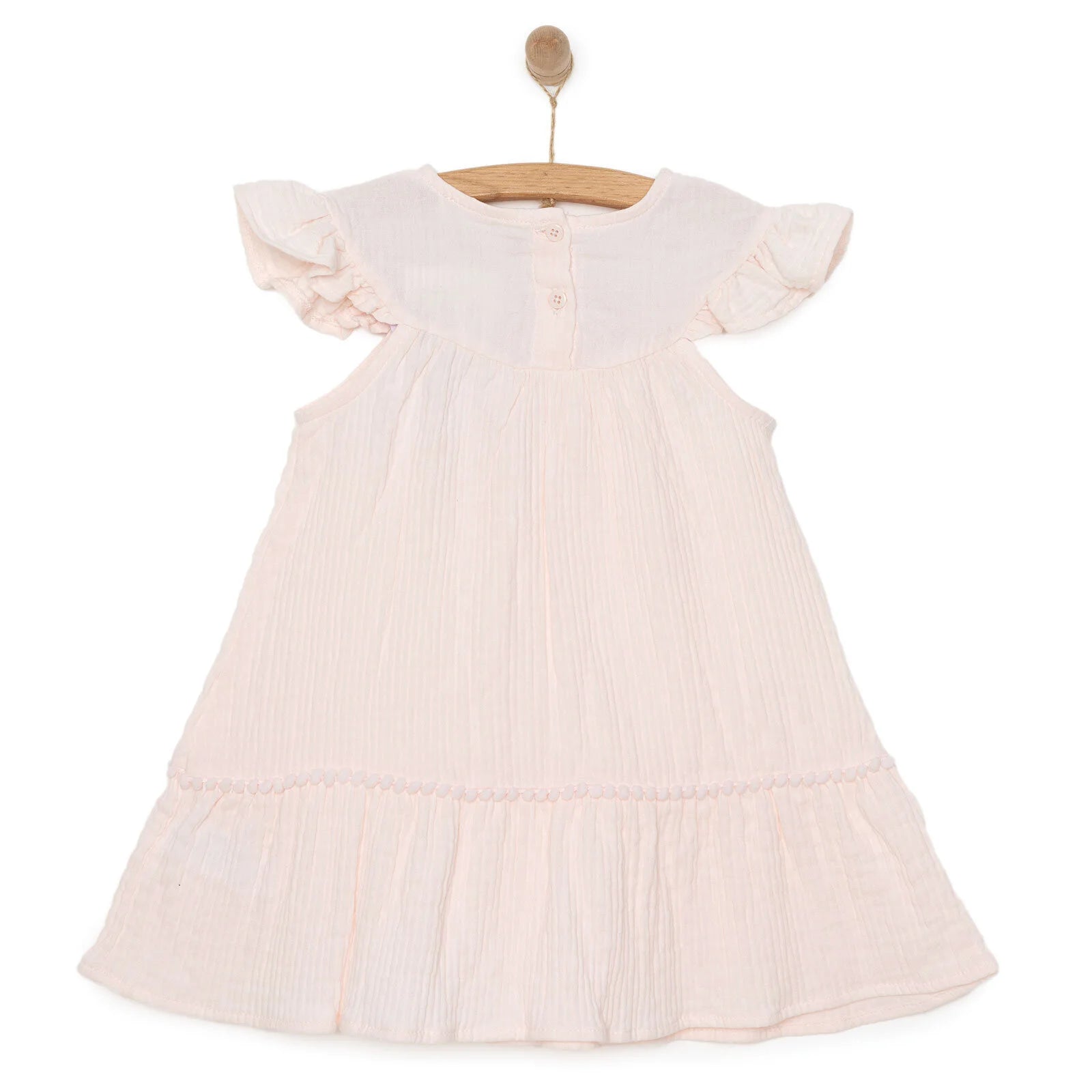 HelloBaby Rustik Girl Dress - Salmon - ebebek - Black Friday