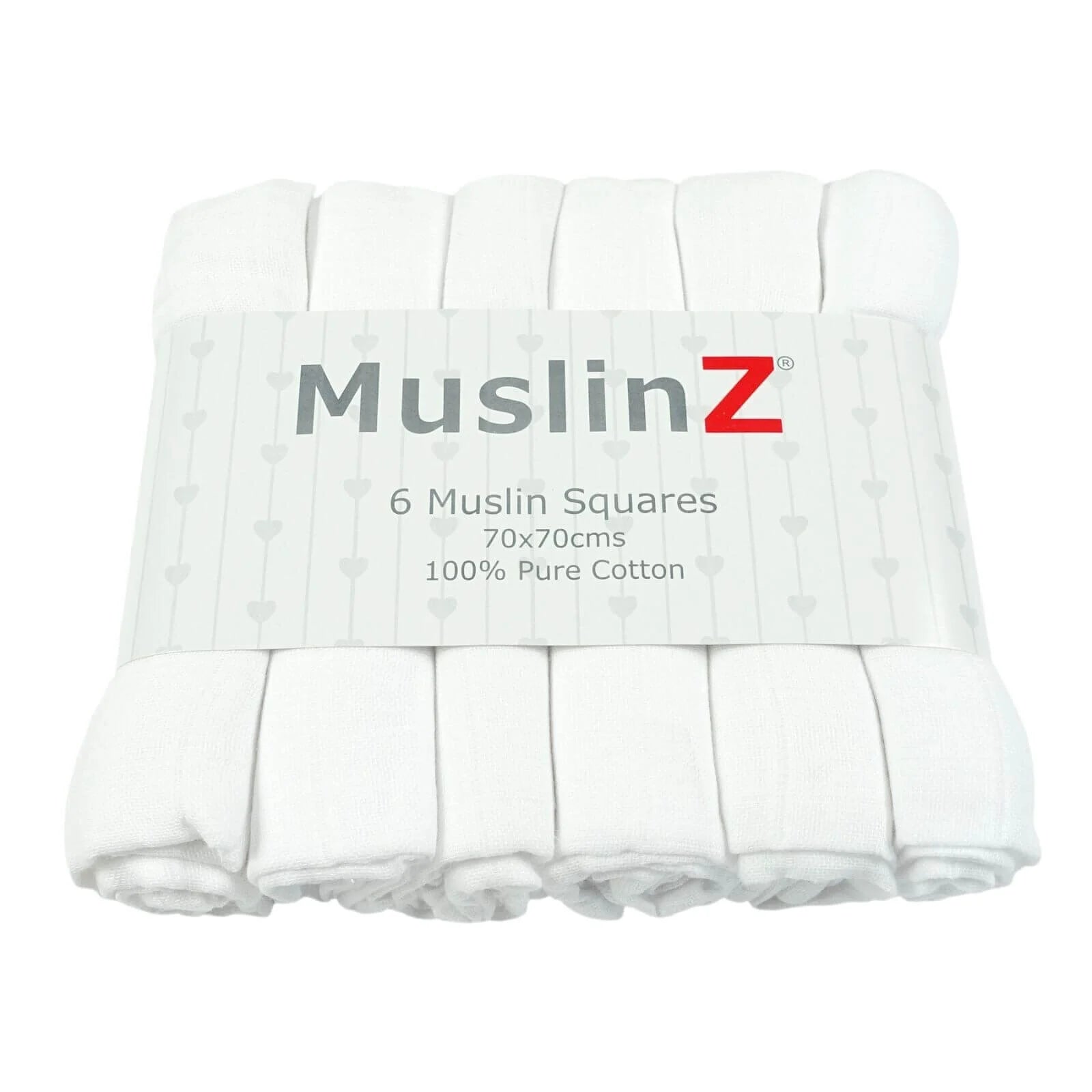 MuslinZ 6 Pack Muslin Squares 70x70cm - White - ebebek - Black Friday