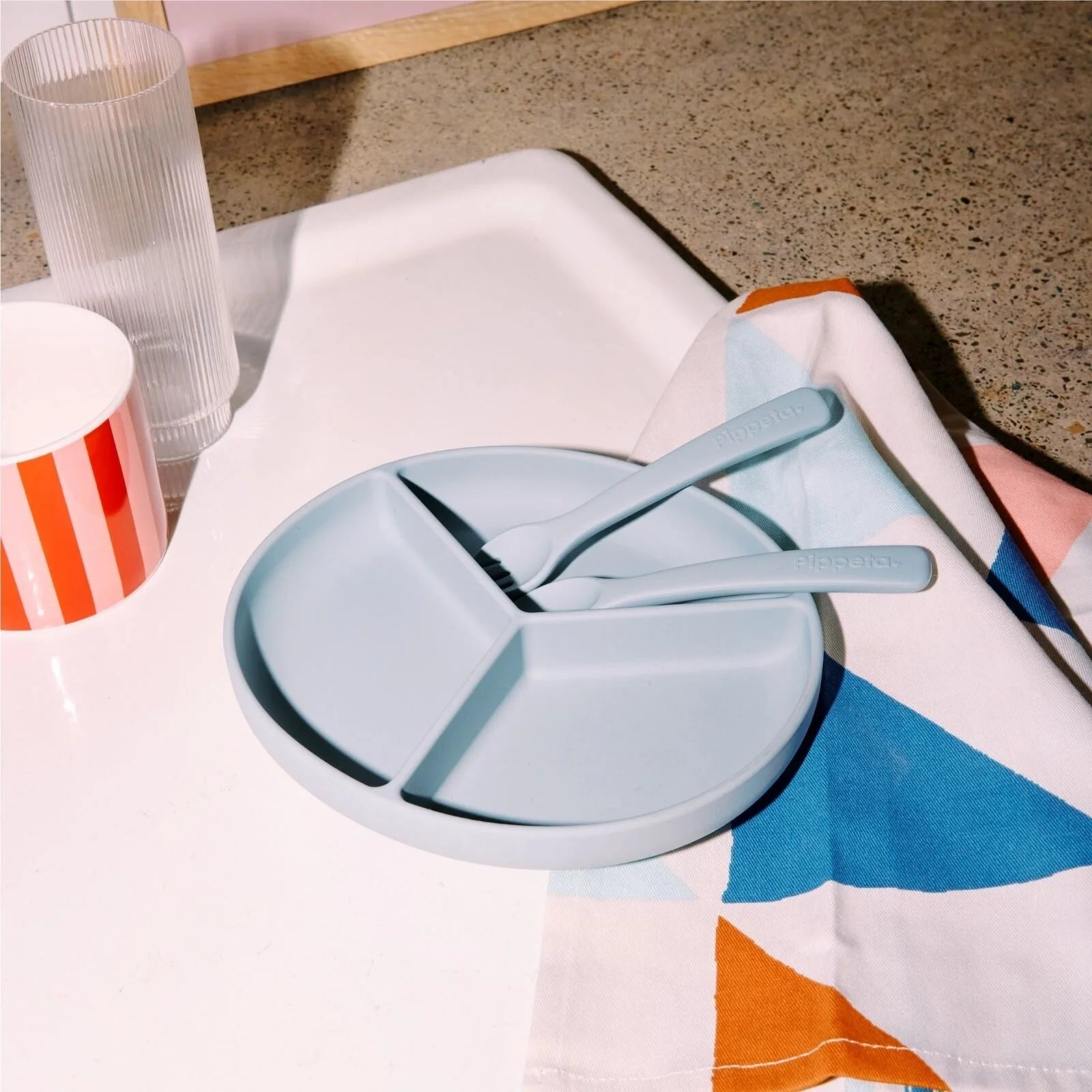 Pippeta Silicone Suction Plate - Sea Salt - ebebek - Black Friday