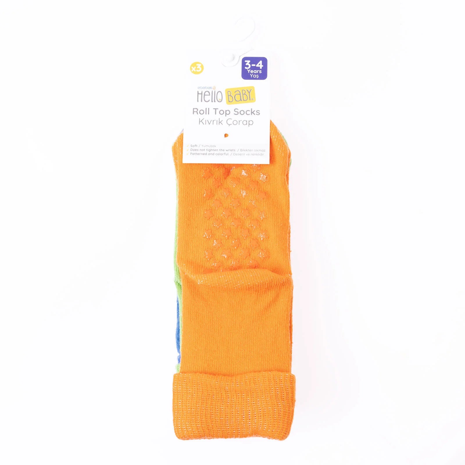 HelloBaby Baby Boy Pack of 3 Socks - Orange - ebebek - Black Friday