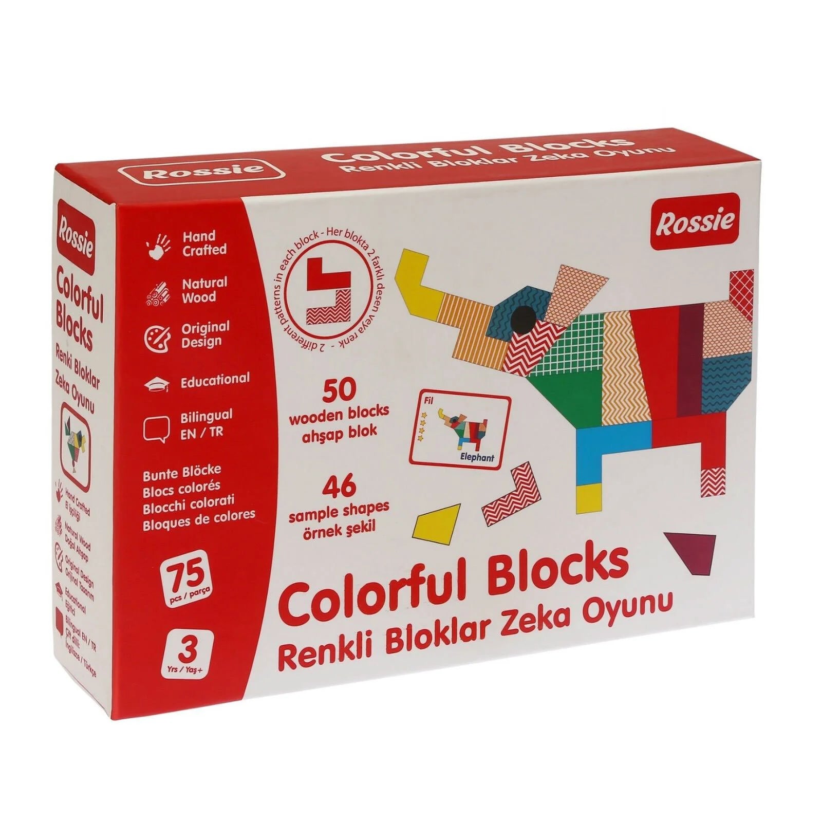 Rossie Colored Wooden Blocks - ebebek - Black Friday