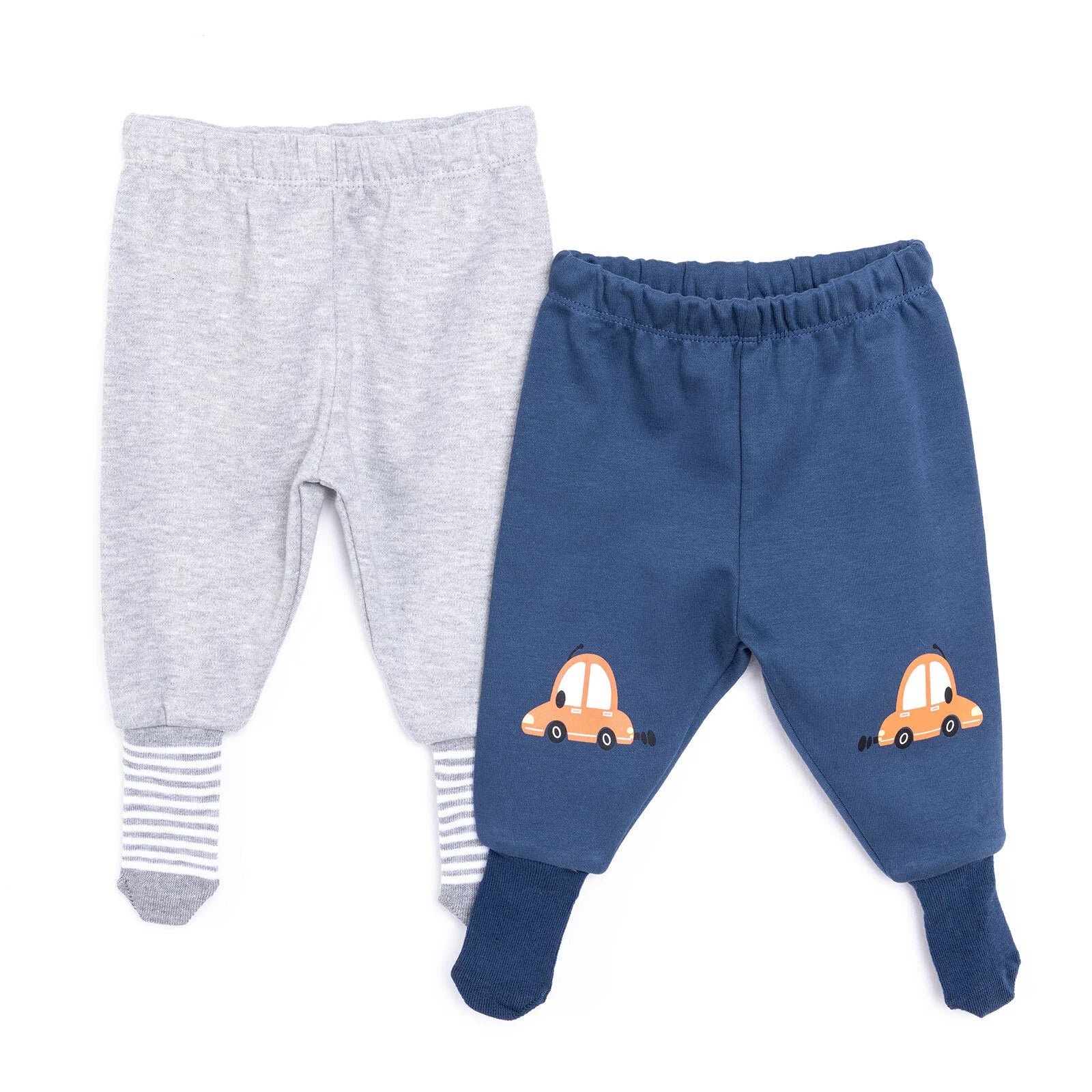 HelloBaby Unisex Footed Bottom 2 pcs - Navy Blue - ebebek - Black Friday