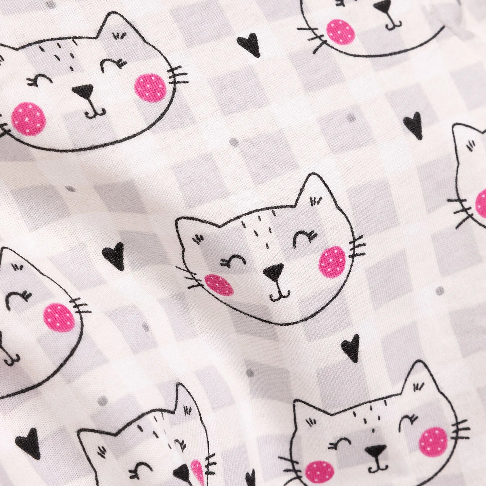 HelloBaby Girl Long Sleeve Pyjamas Set - Grey - ebebek - Black Friday