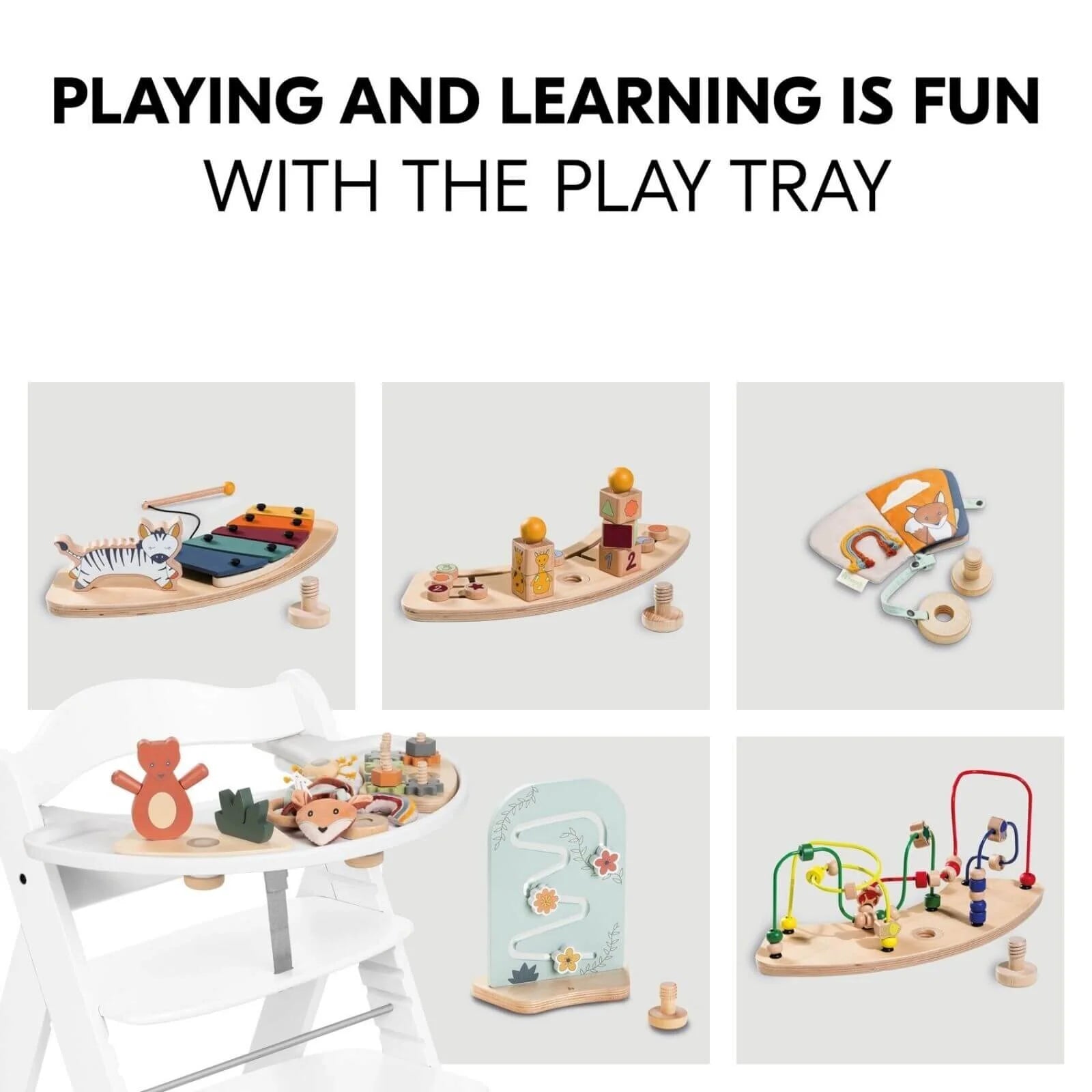 Hauck Alpha+ Wooden Highchair - White - ebebek - Black Friday