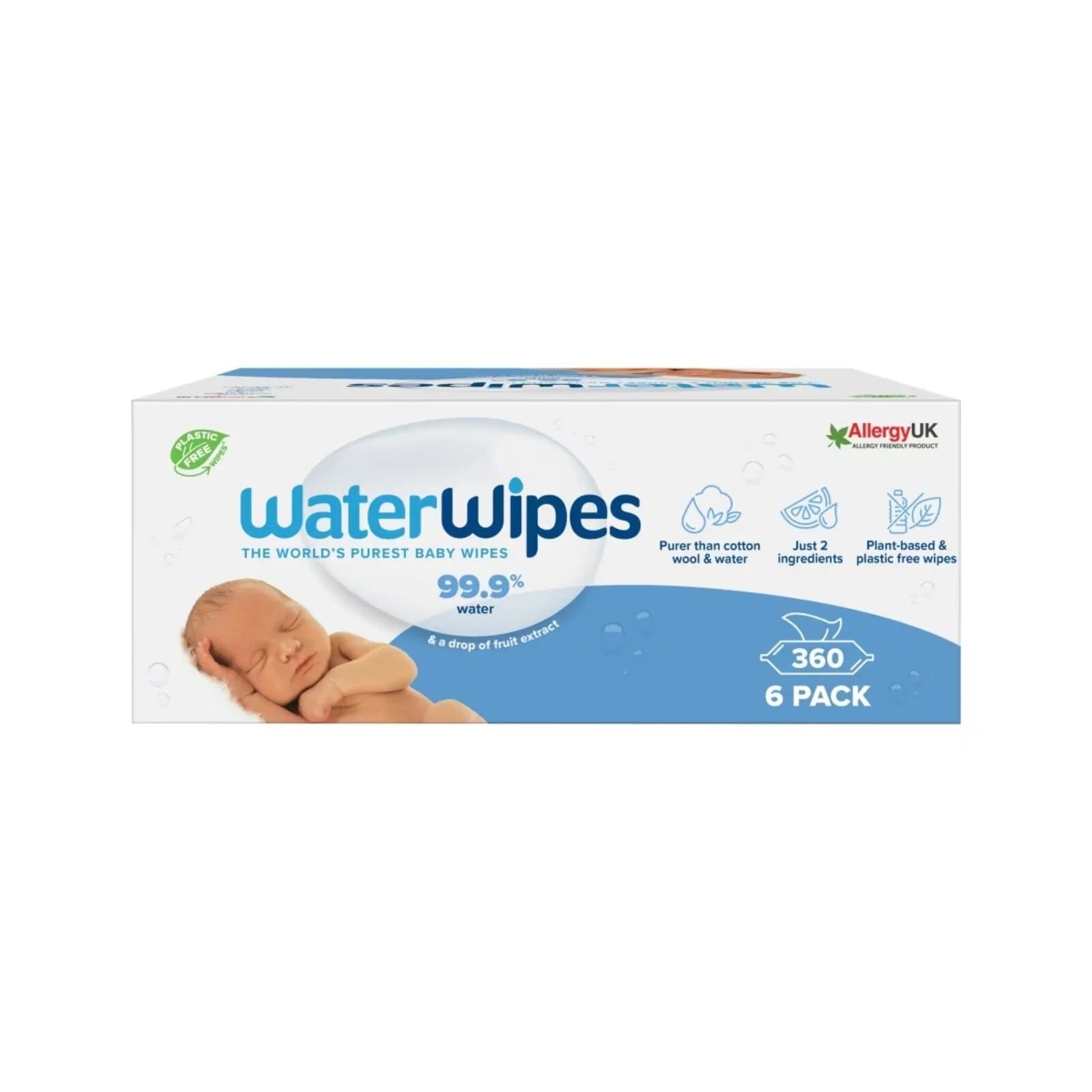 WaterWipes Sensitive Baby Wipes 6x60 pcs - ebebek - Black Friday