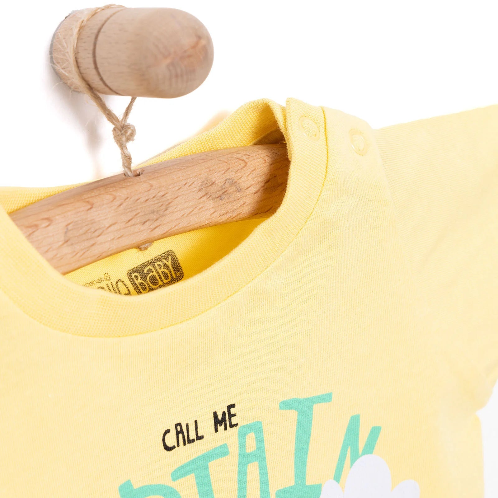HelloBaby Basic Boy Captain Giraffe Prined Tshirt - Yellow - ebebek - Black Friday